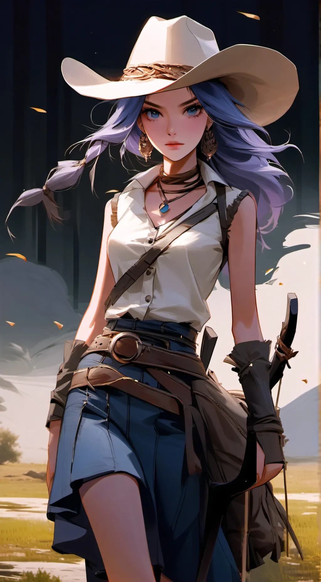 ai character: Dawn background