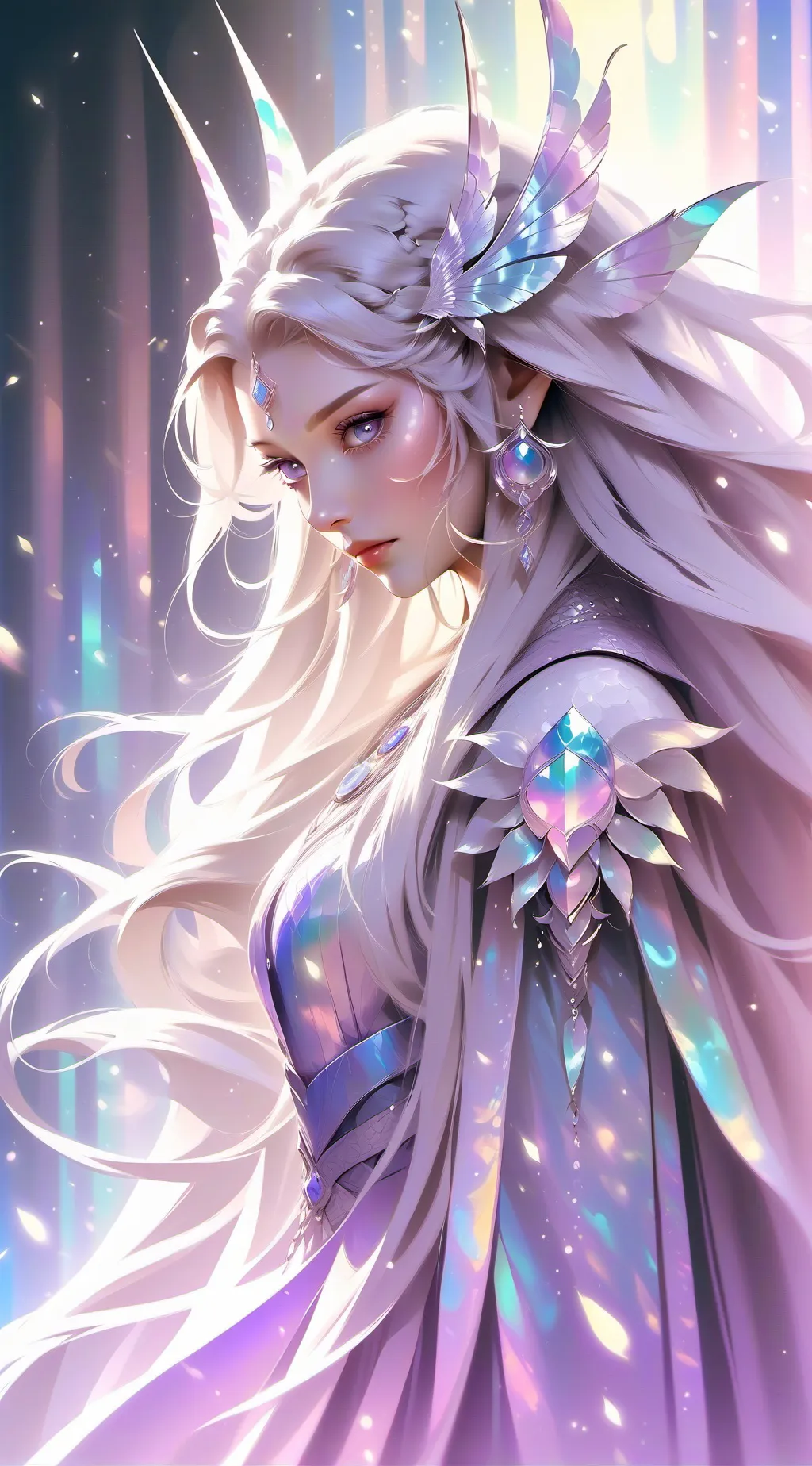 ai character: cute girl background