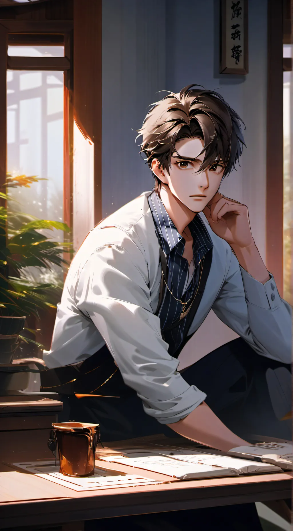 ai character: Budget Bin Buddy background