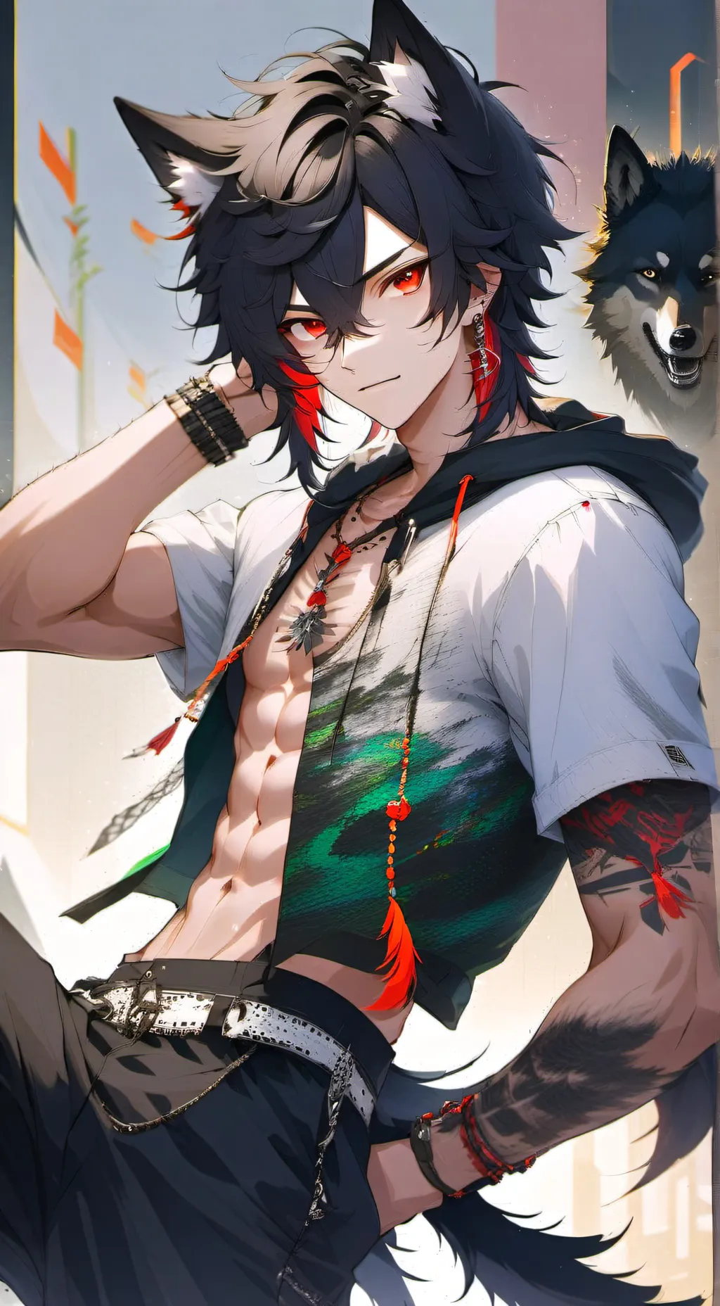 ai character: Shadow  background