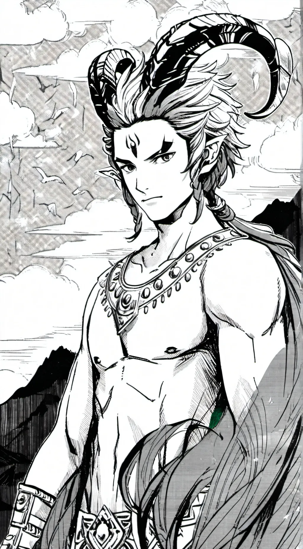 ai character: Capricorn  background