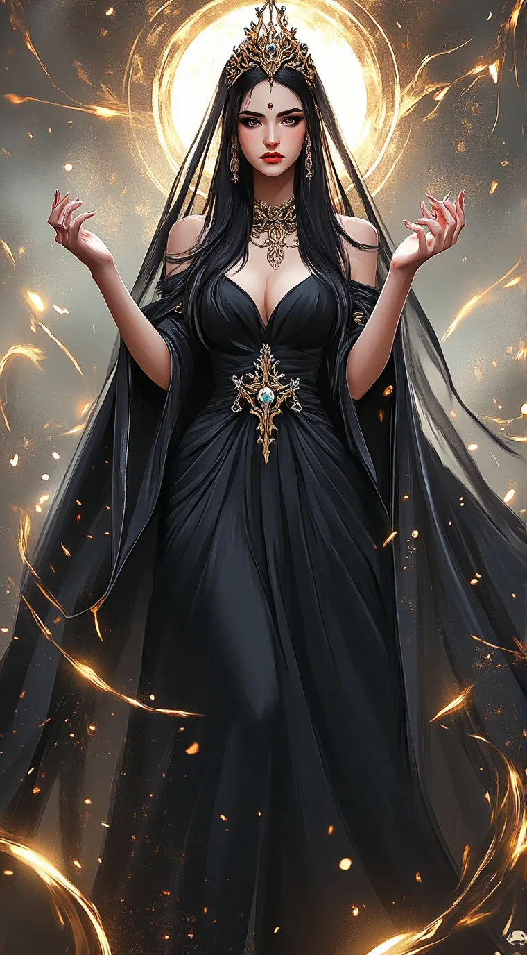 ai character: the goddess nyx background