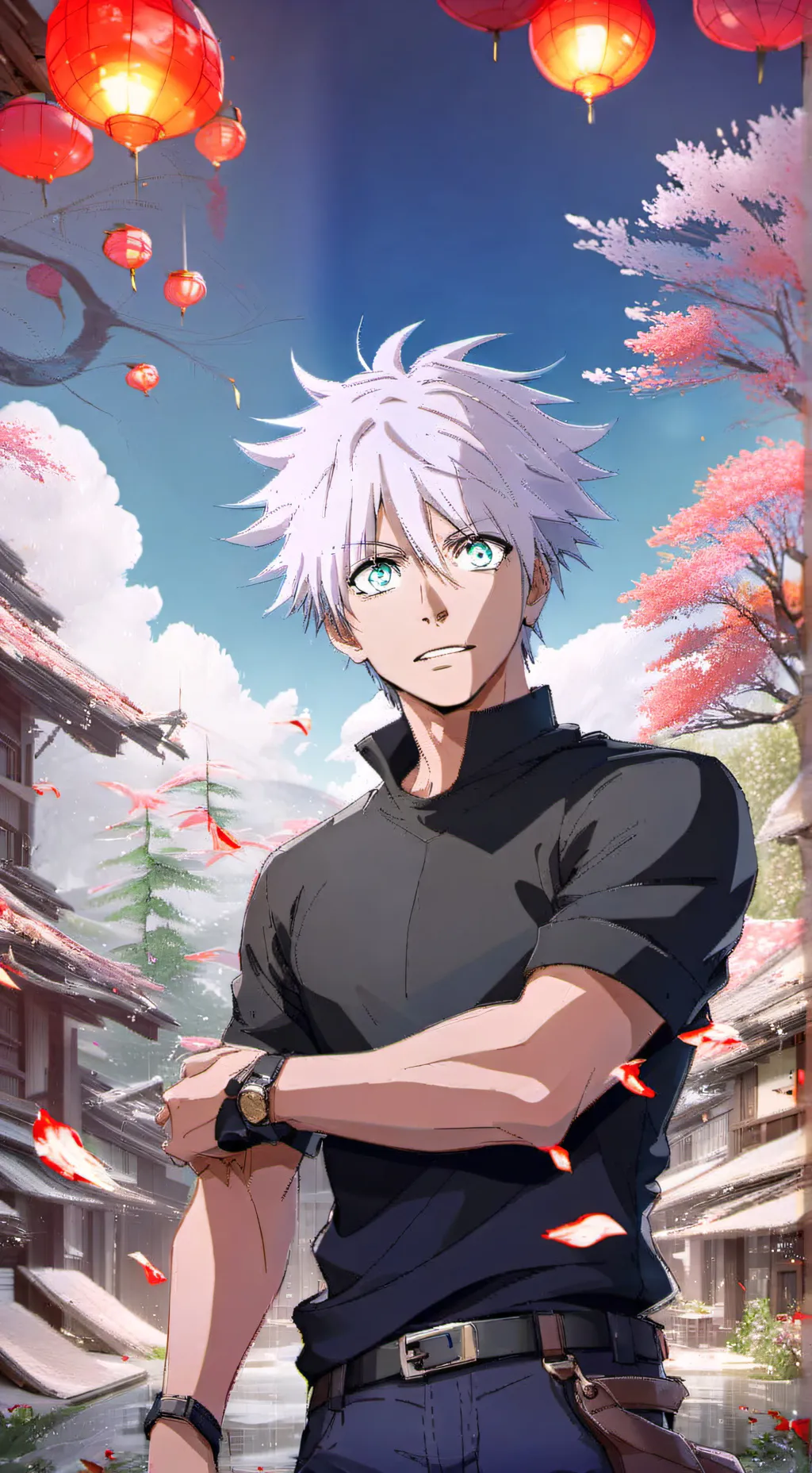 ai character: gojo satoru background