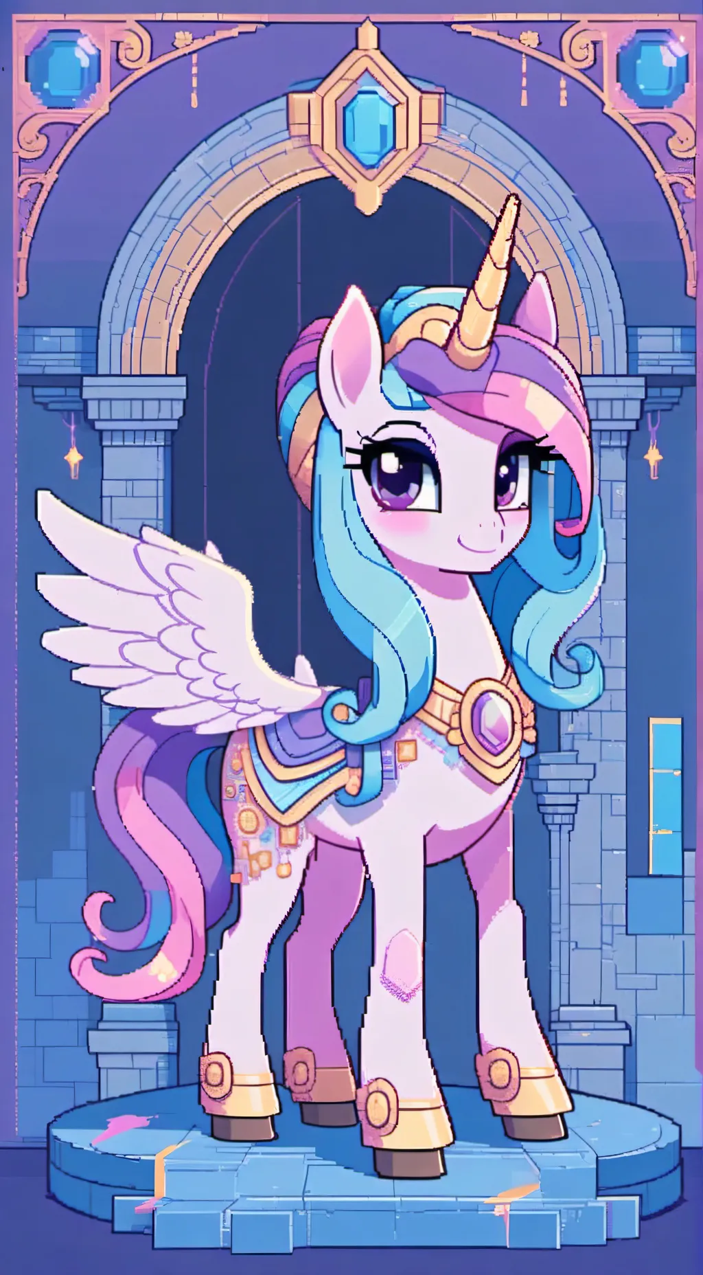 ai character: Princess Cadance background