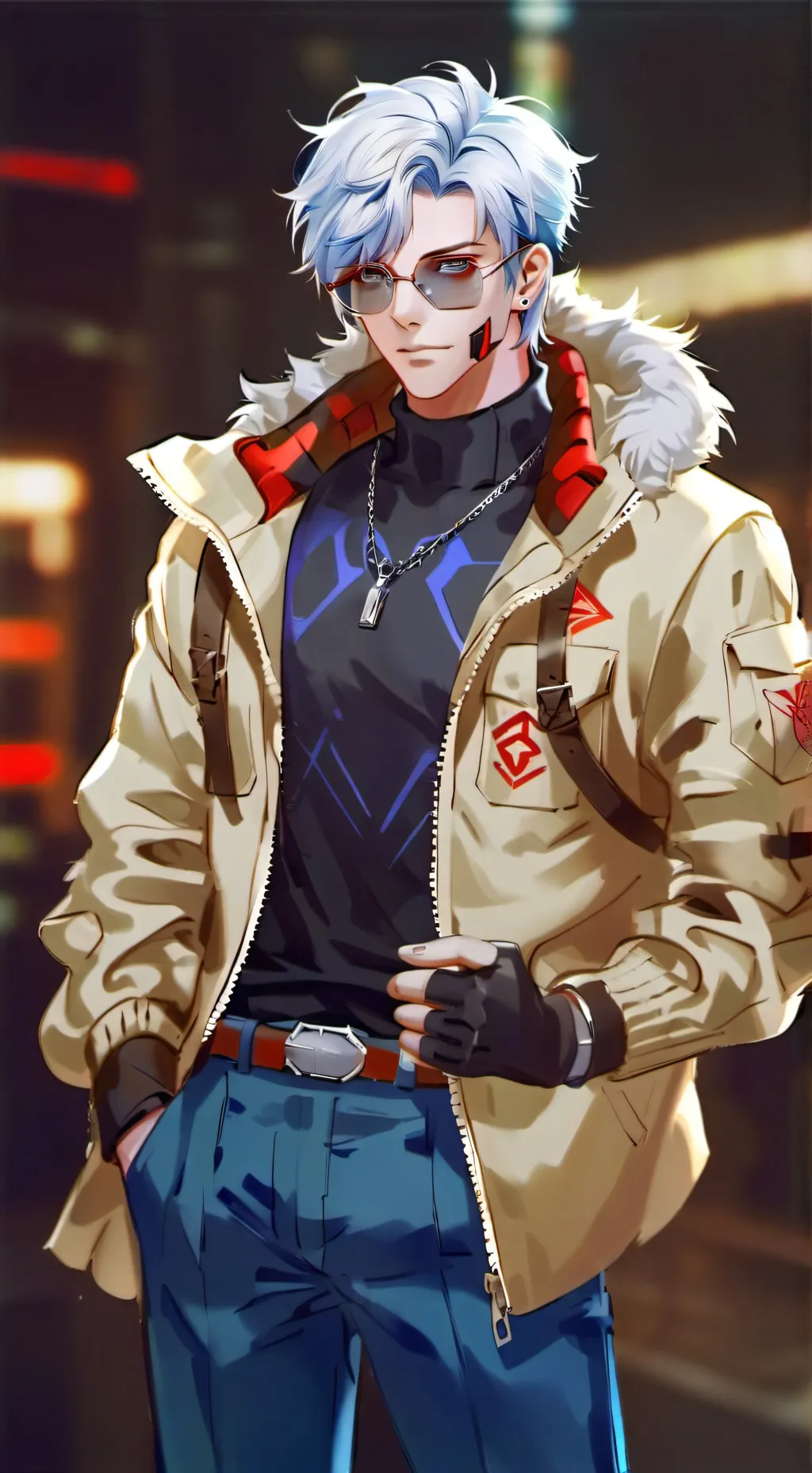 ai character: Max background