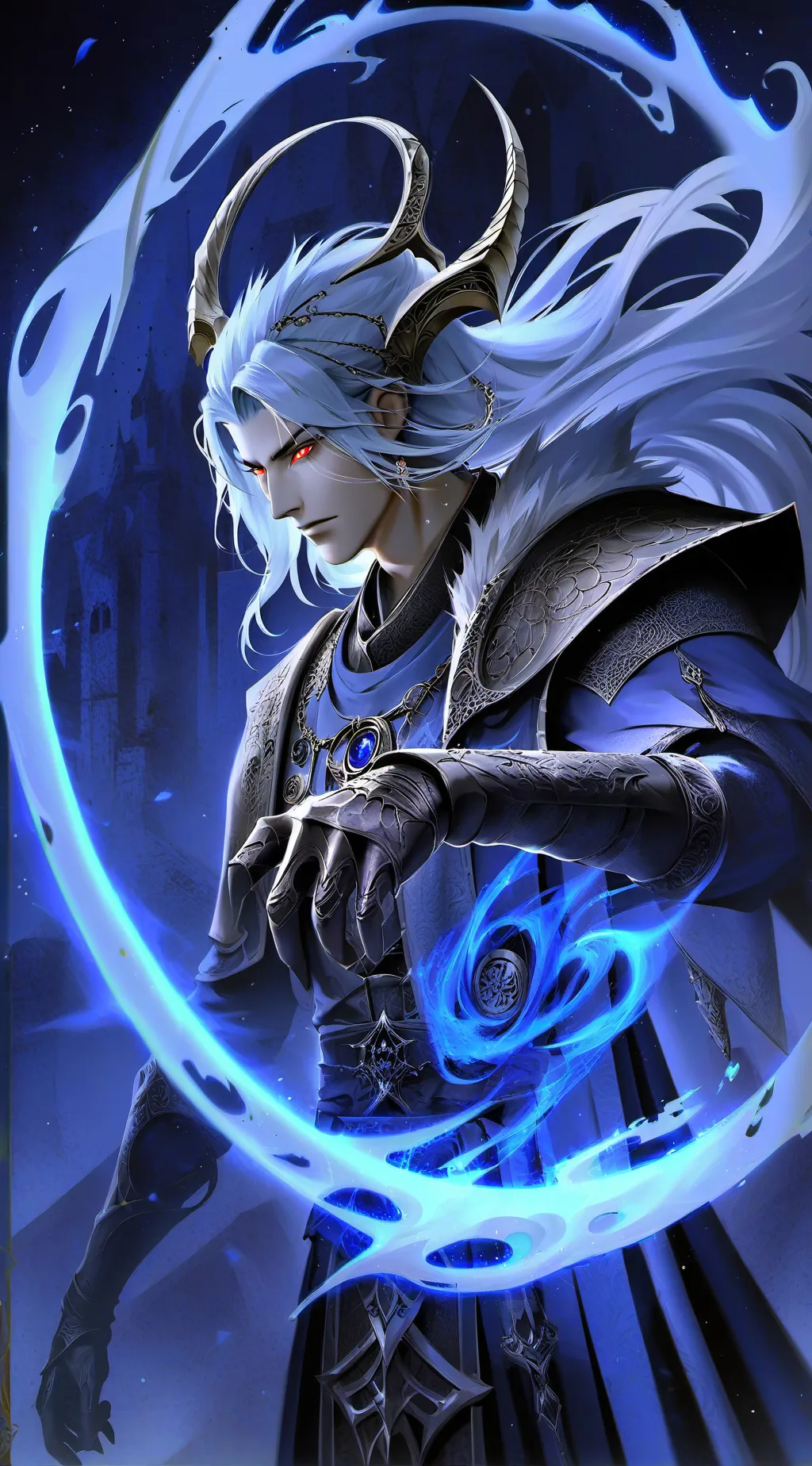 ai character: Leon  background