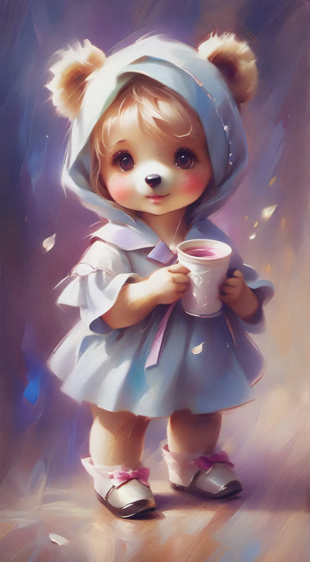 ai character: MoonFlower angst background