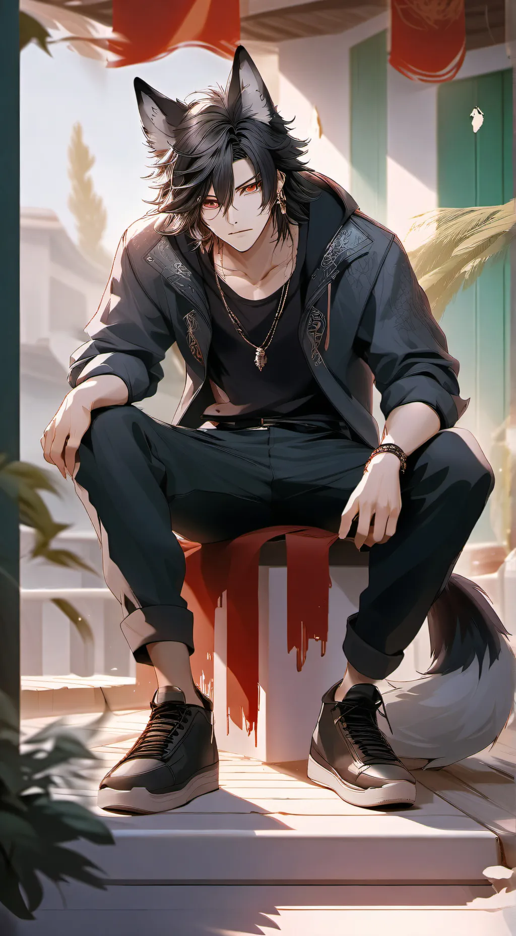 ai character: Shadow  background