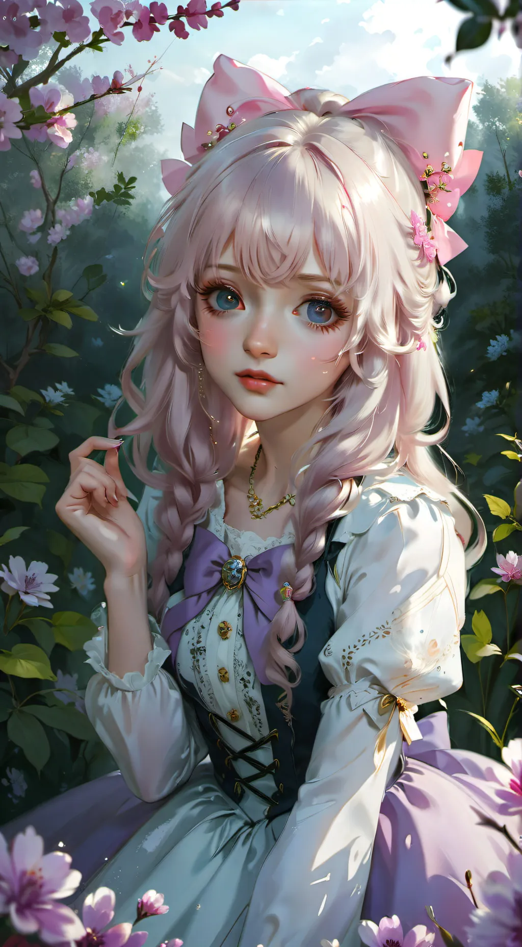 ai character: des x garten  background