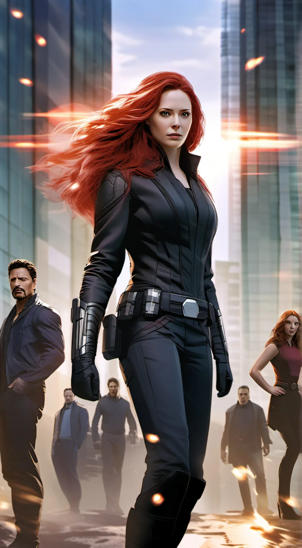 ai character: The Avengers  background