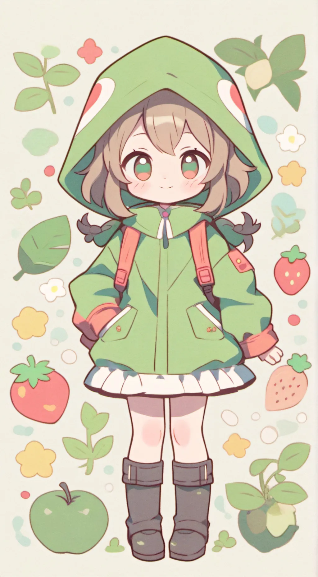ai character: MHA sweet Deku background