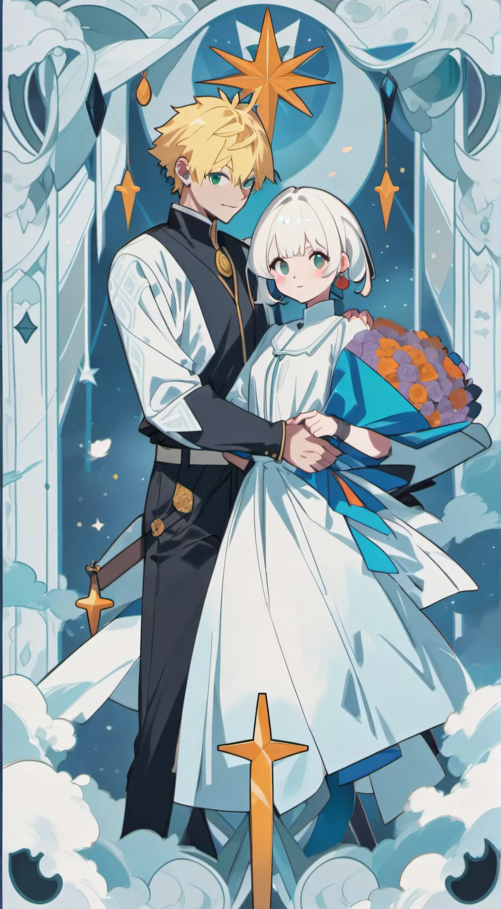 ai character: MHA COUPLE ♡☆ background