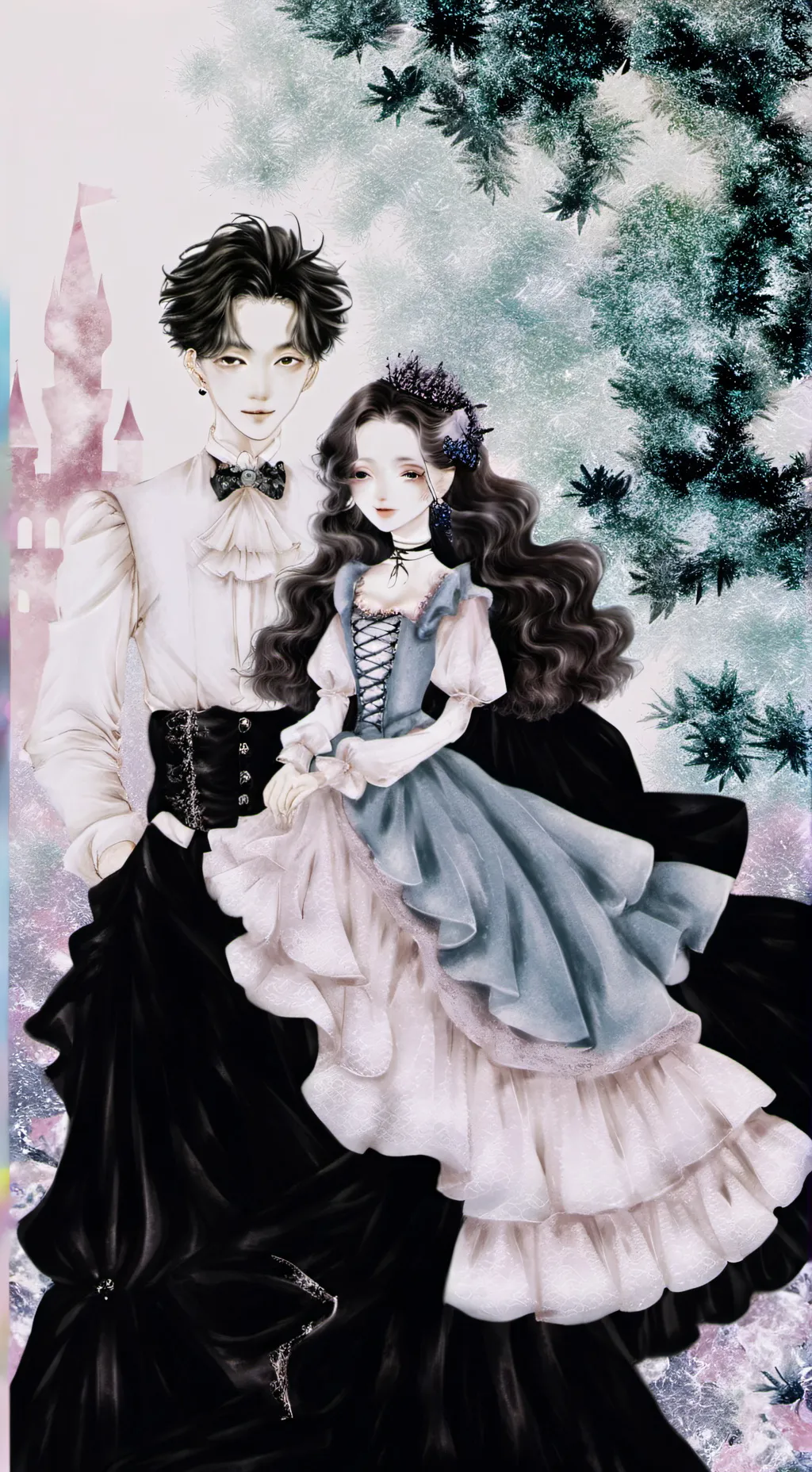 ai character: QUEEN BLACKWIGHT background