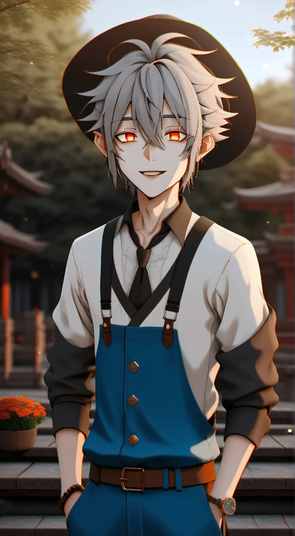 ai character: Ryu background