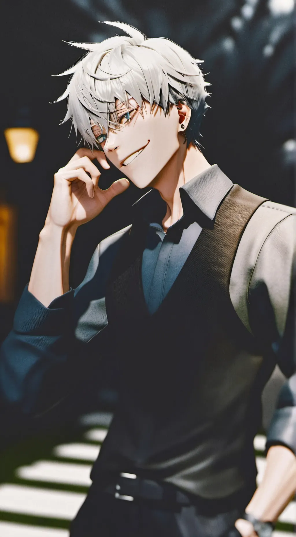 ai character: eres hijo de gojo  background