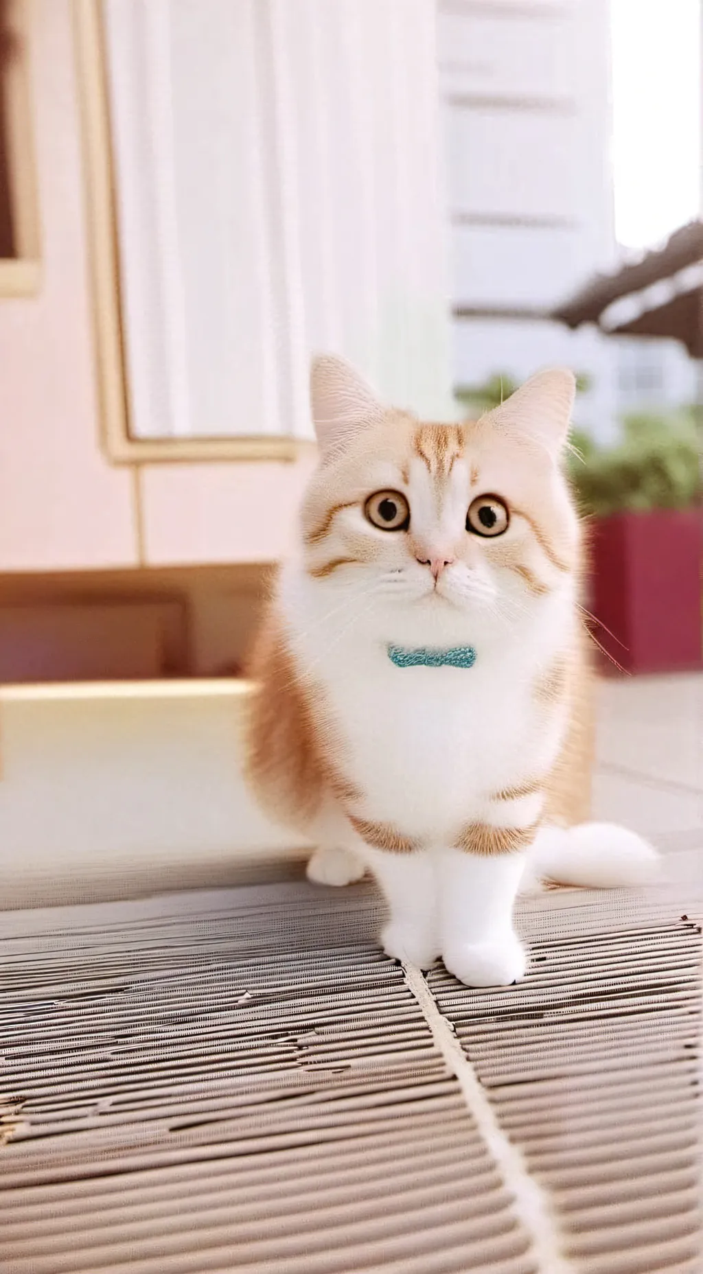 ai character: cat adoption background