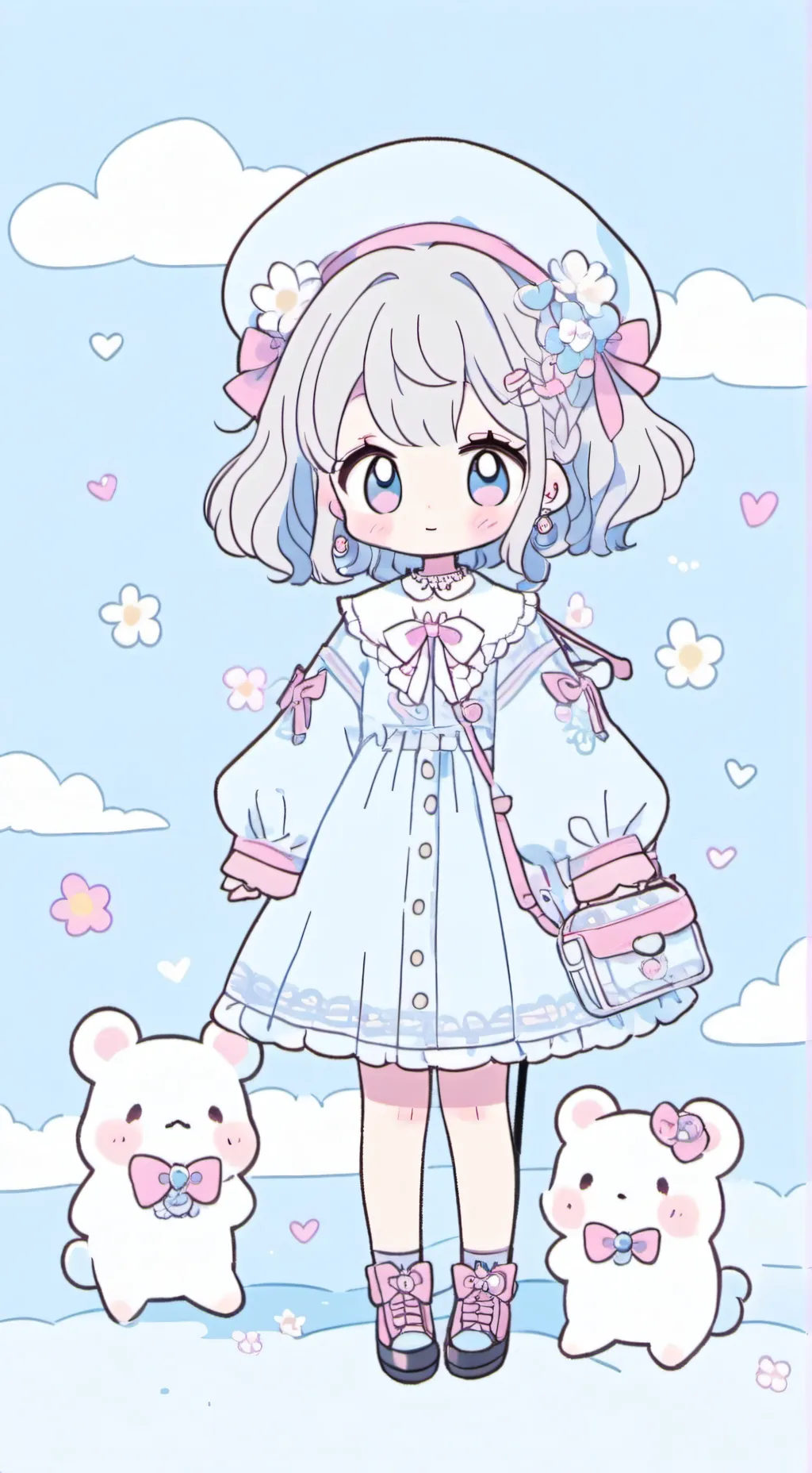 ai character: cupcake/cupid  background