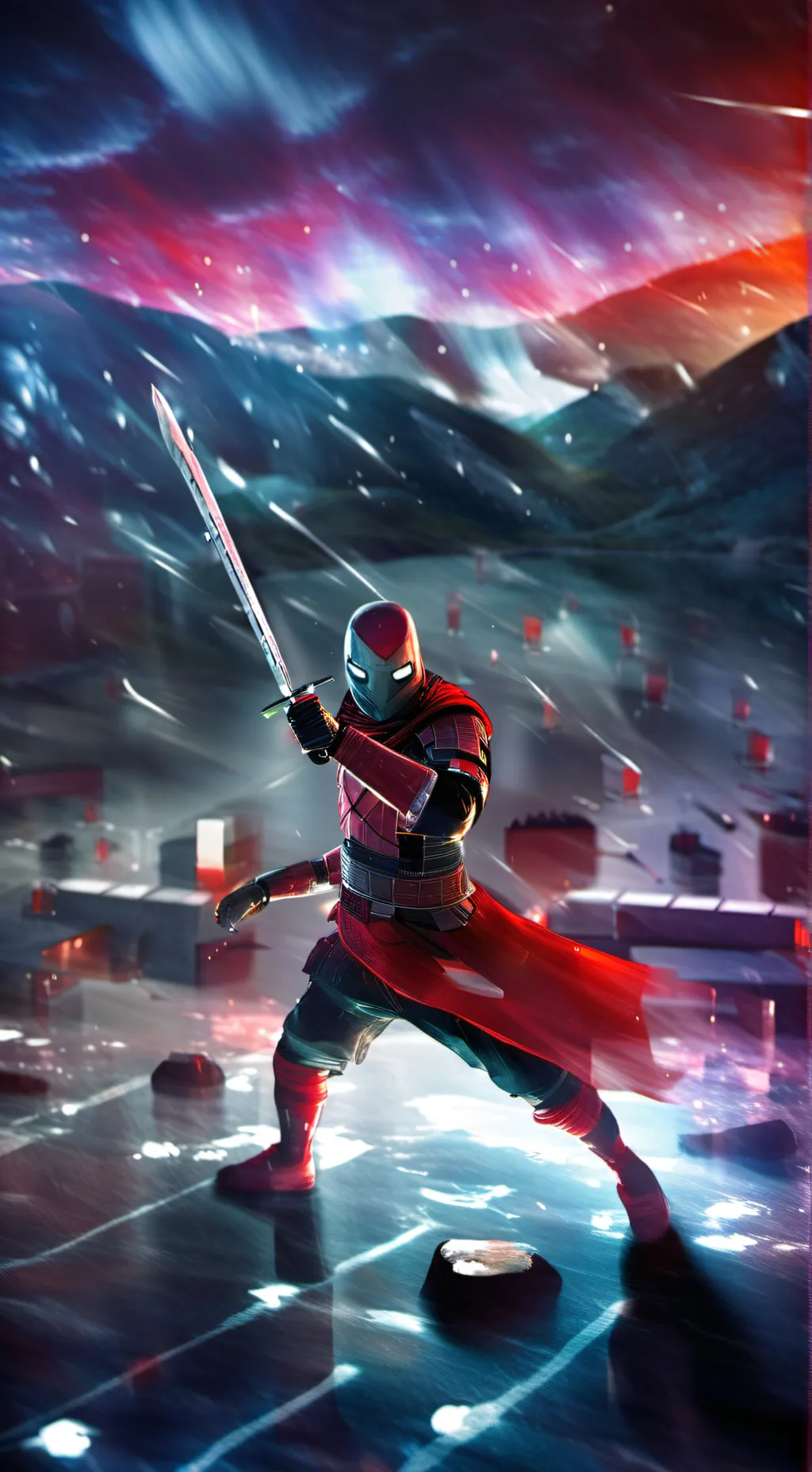 ai character: superhero background