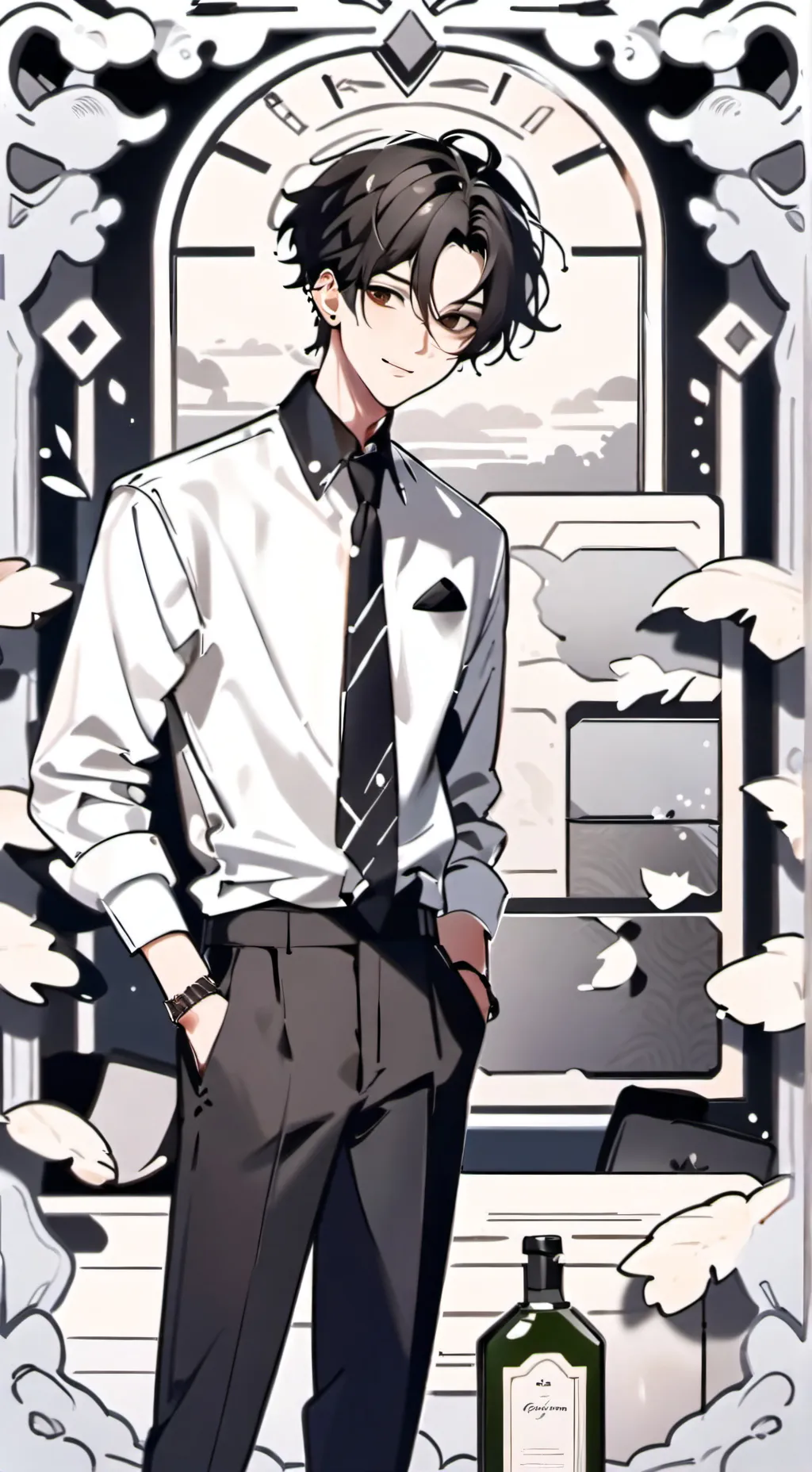 ai character: Aarón  background