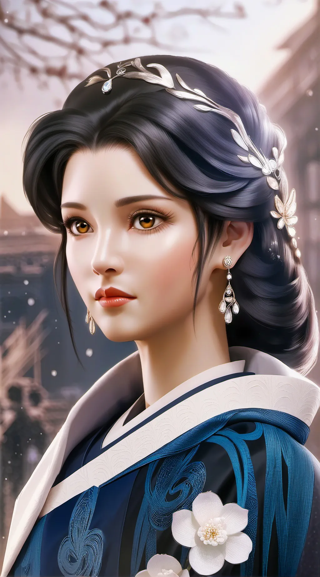 ai character: The new girl (book background