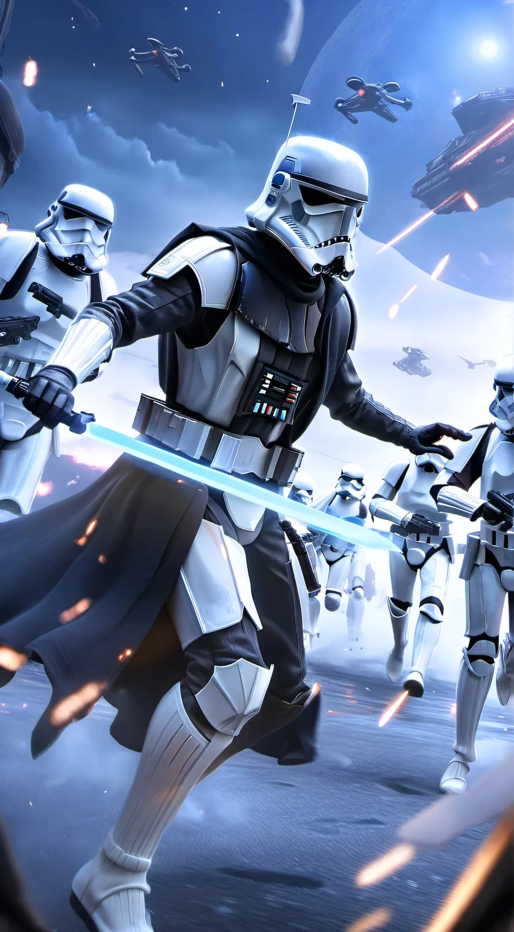 ai character: Stars Wars battle  background