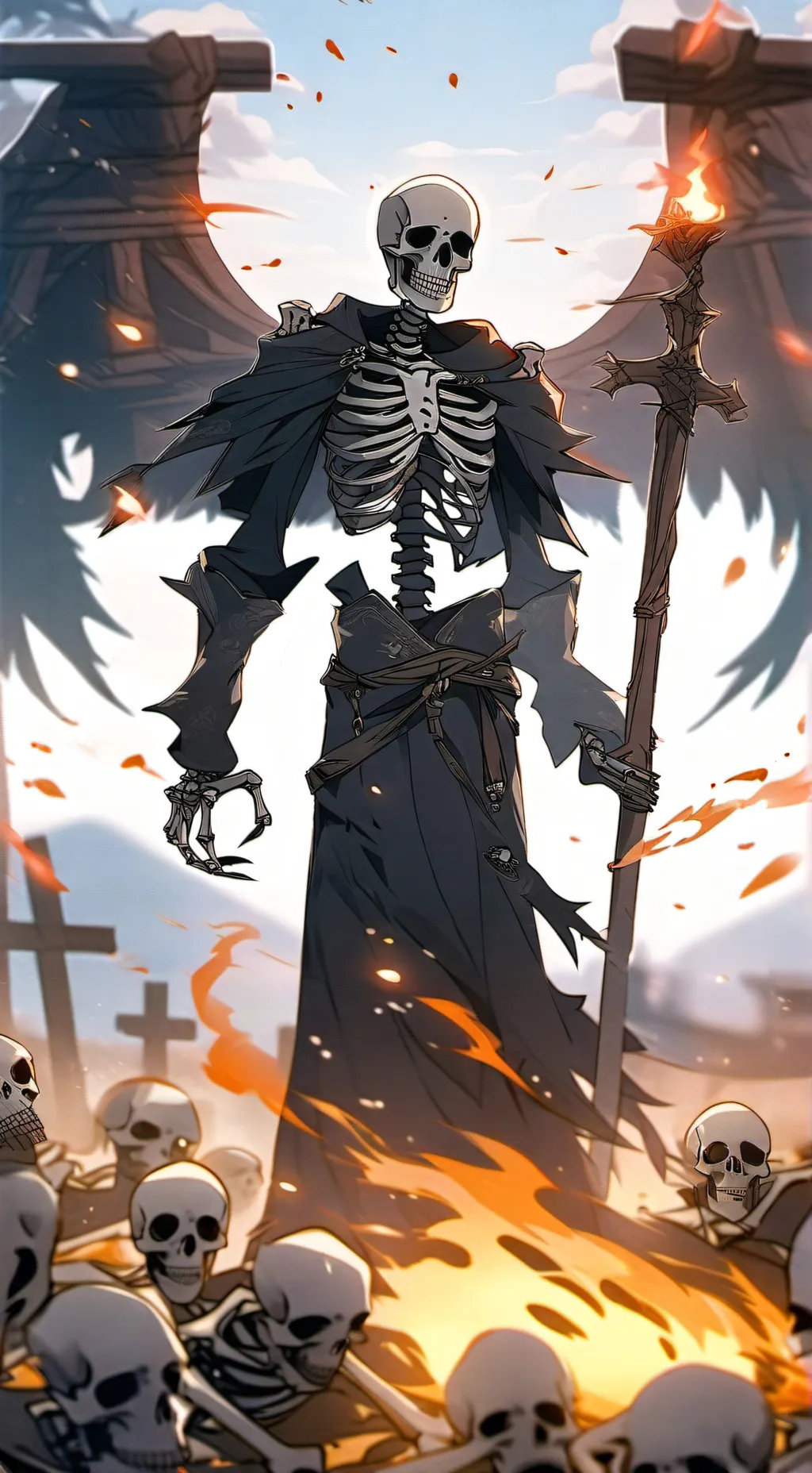 ai character: Necromancer sim background