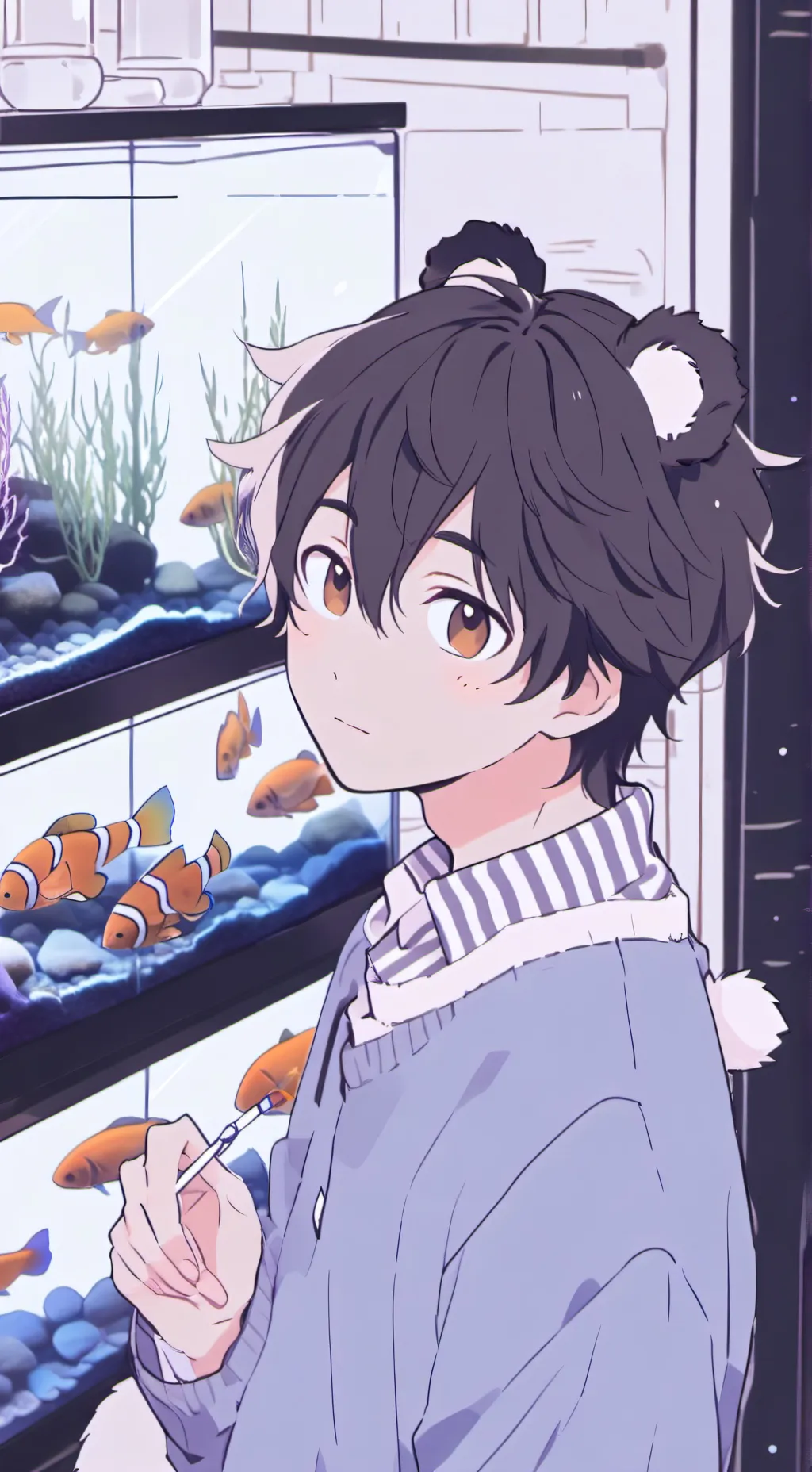 ai character: Stream Fisher Furr background