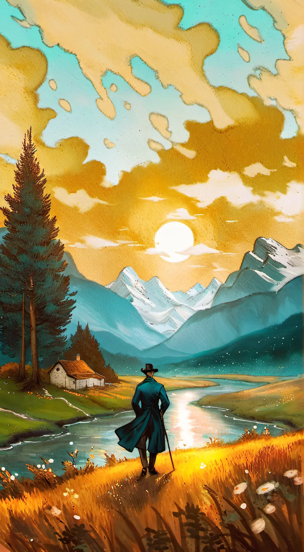 ai character: Camping background