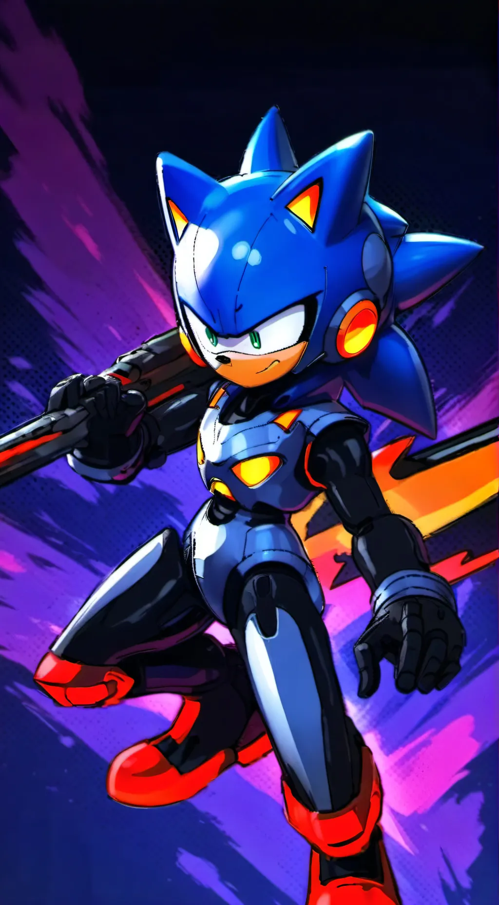 ai character: Metal sonic background