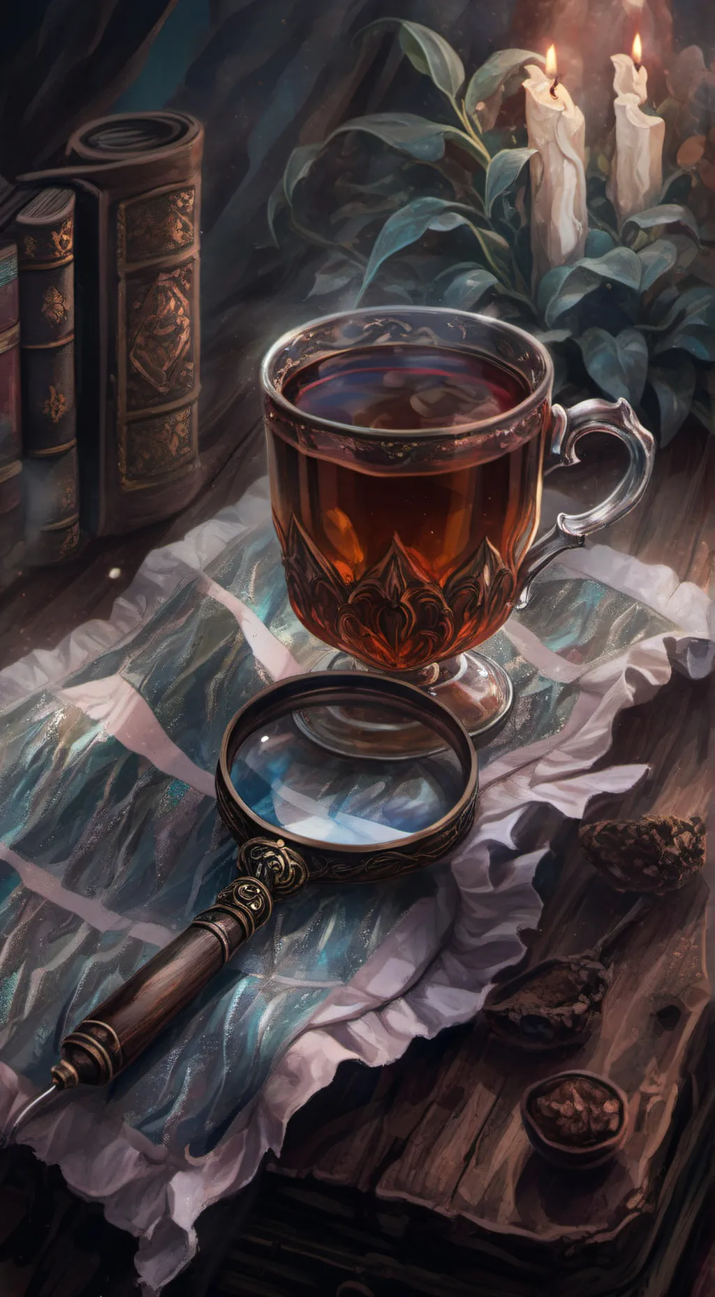 ai character: TeaCase background