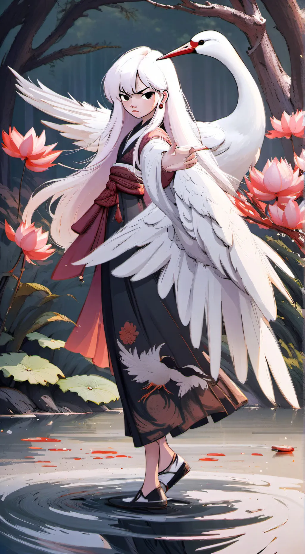 ai character: lily background
