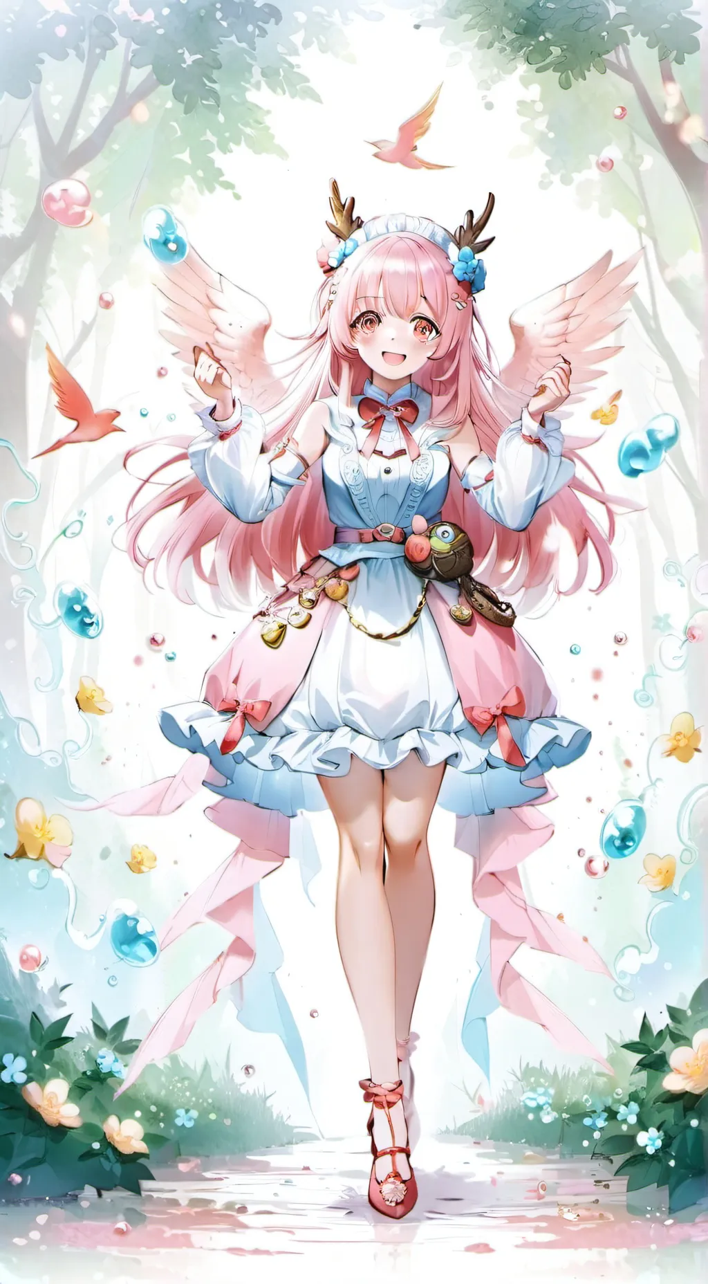 ai character: Sakura  background
