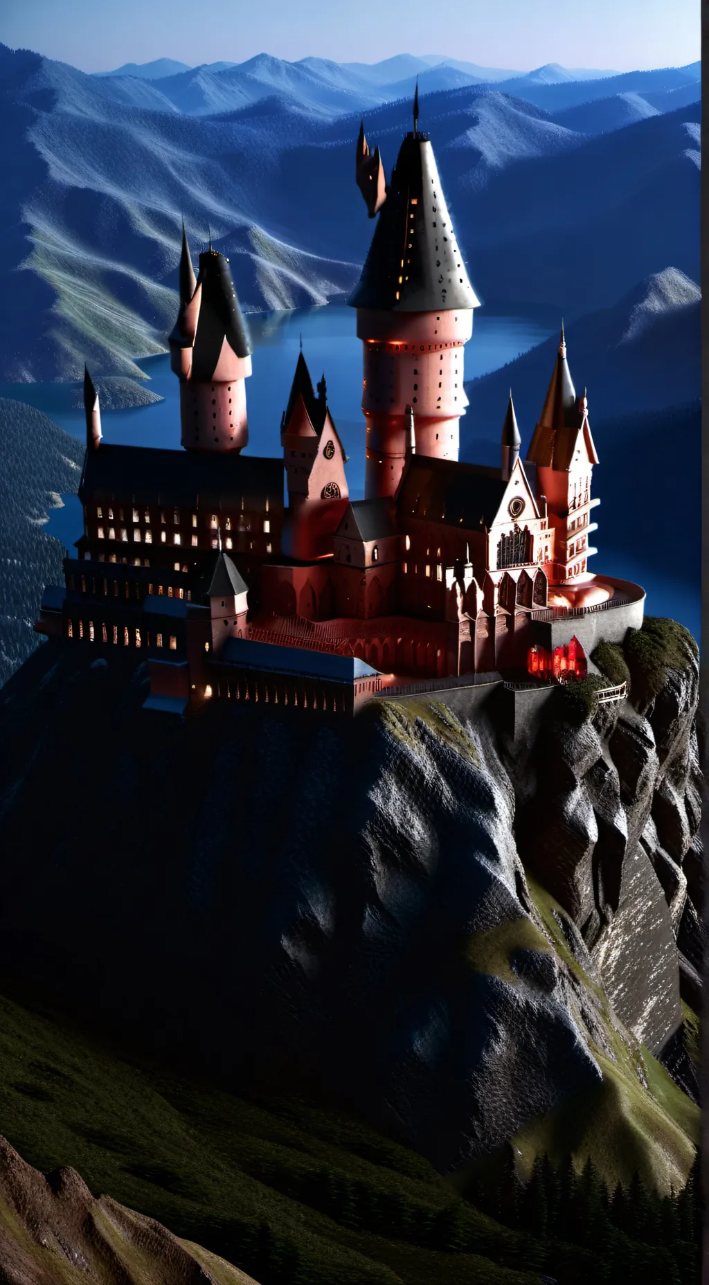 ai character: Hogwarts  background