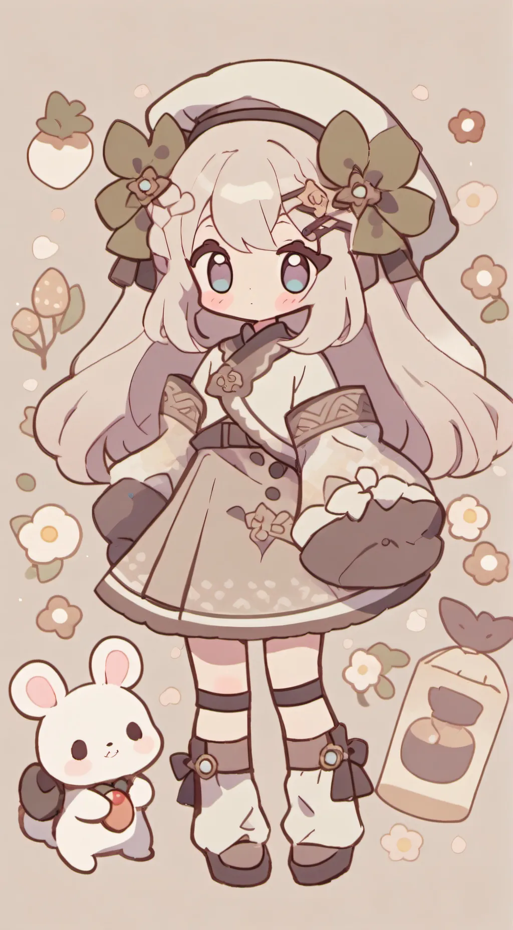 ai character: fpe but you puppy background