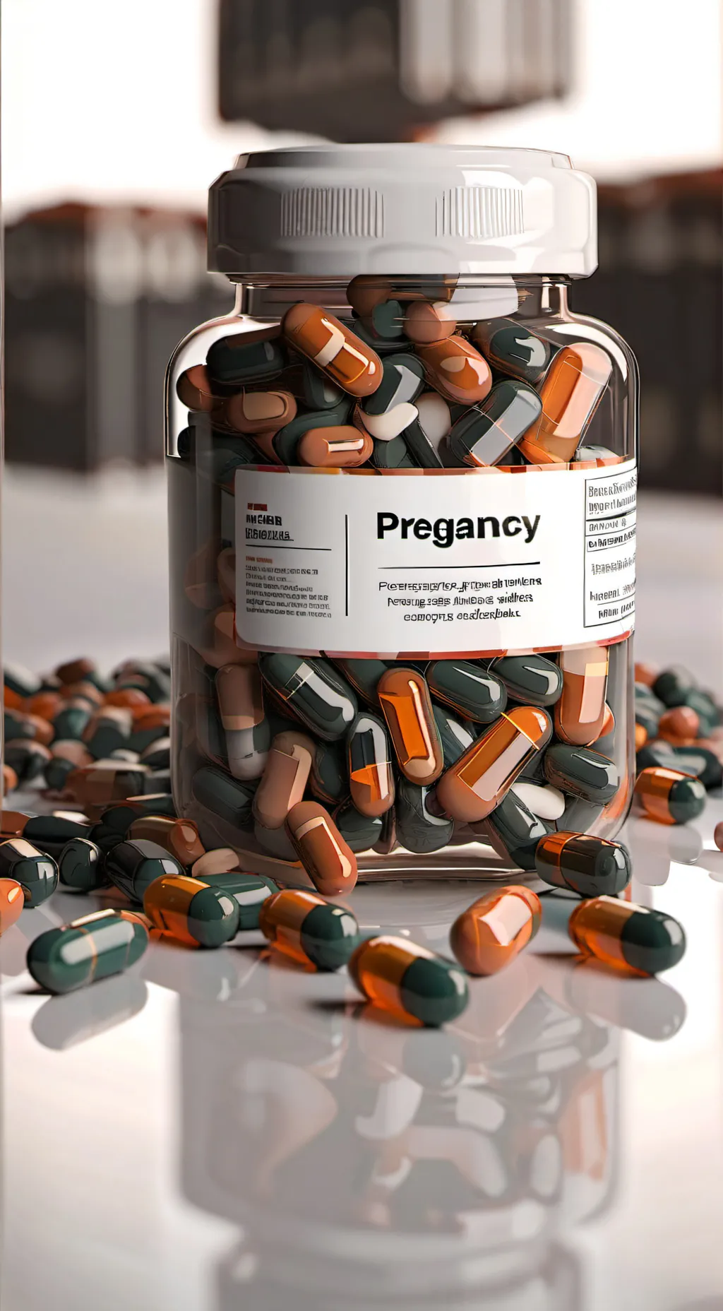 ai character: Pregnant pills background