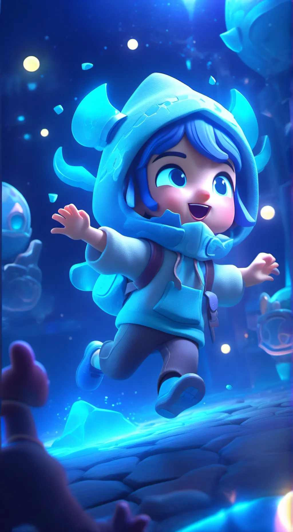 ai character: Sprunki bebe background