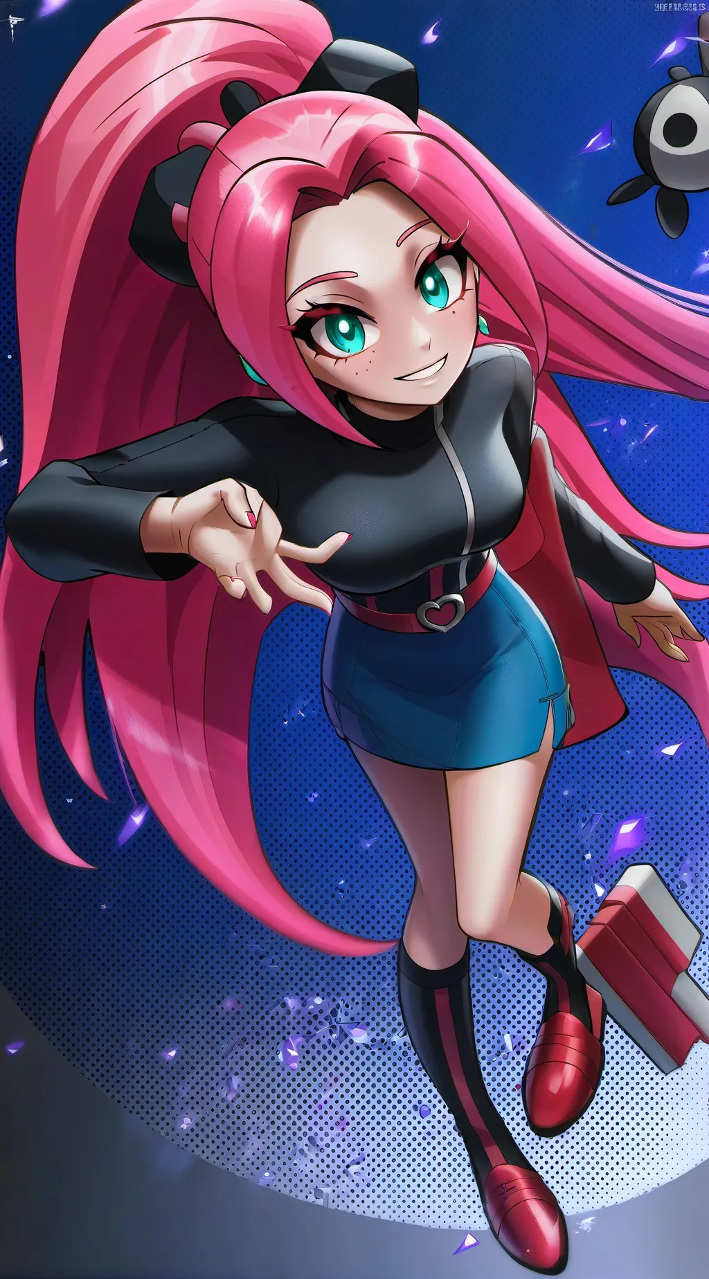 ai character: pinki  background