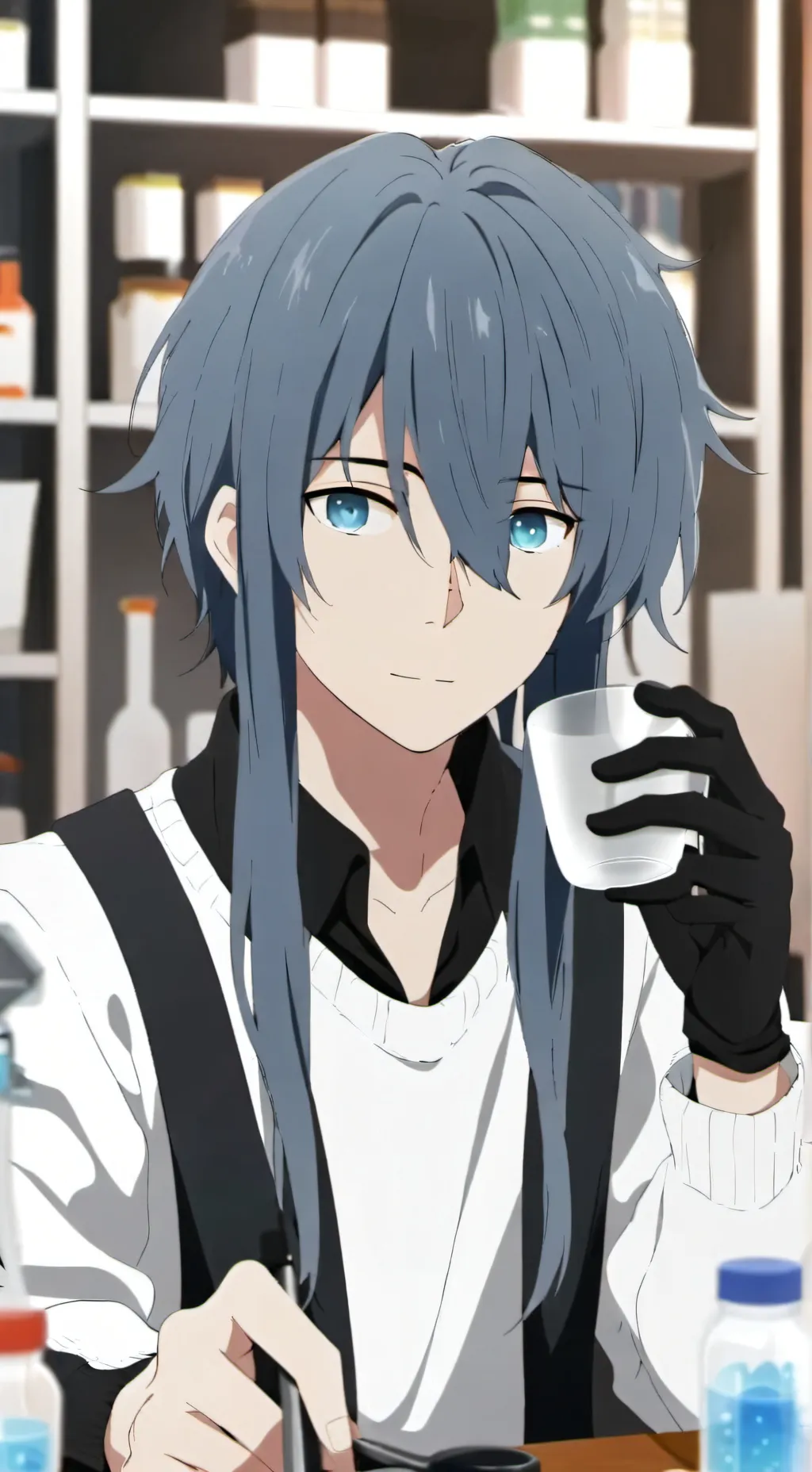 ai character: lab simulayor background