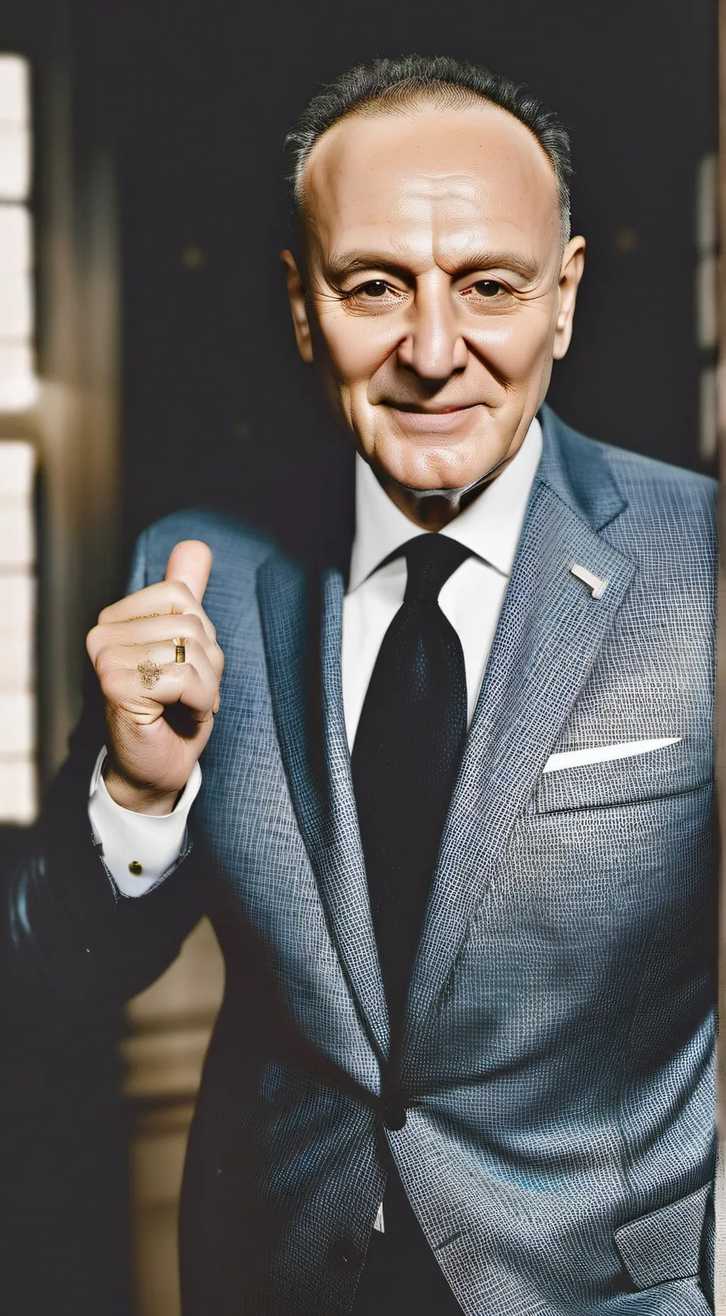ai character: Chuck Schumer background