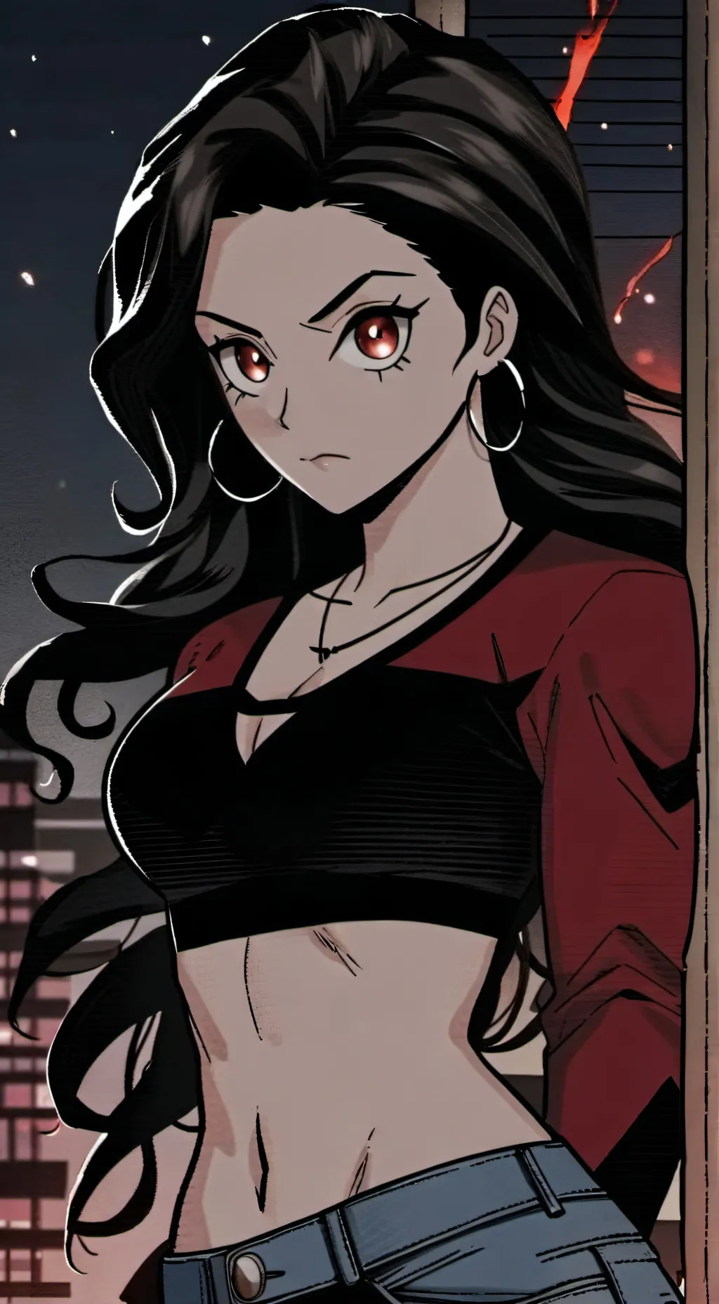 ai character: Isaiah (Red Flame) background