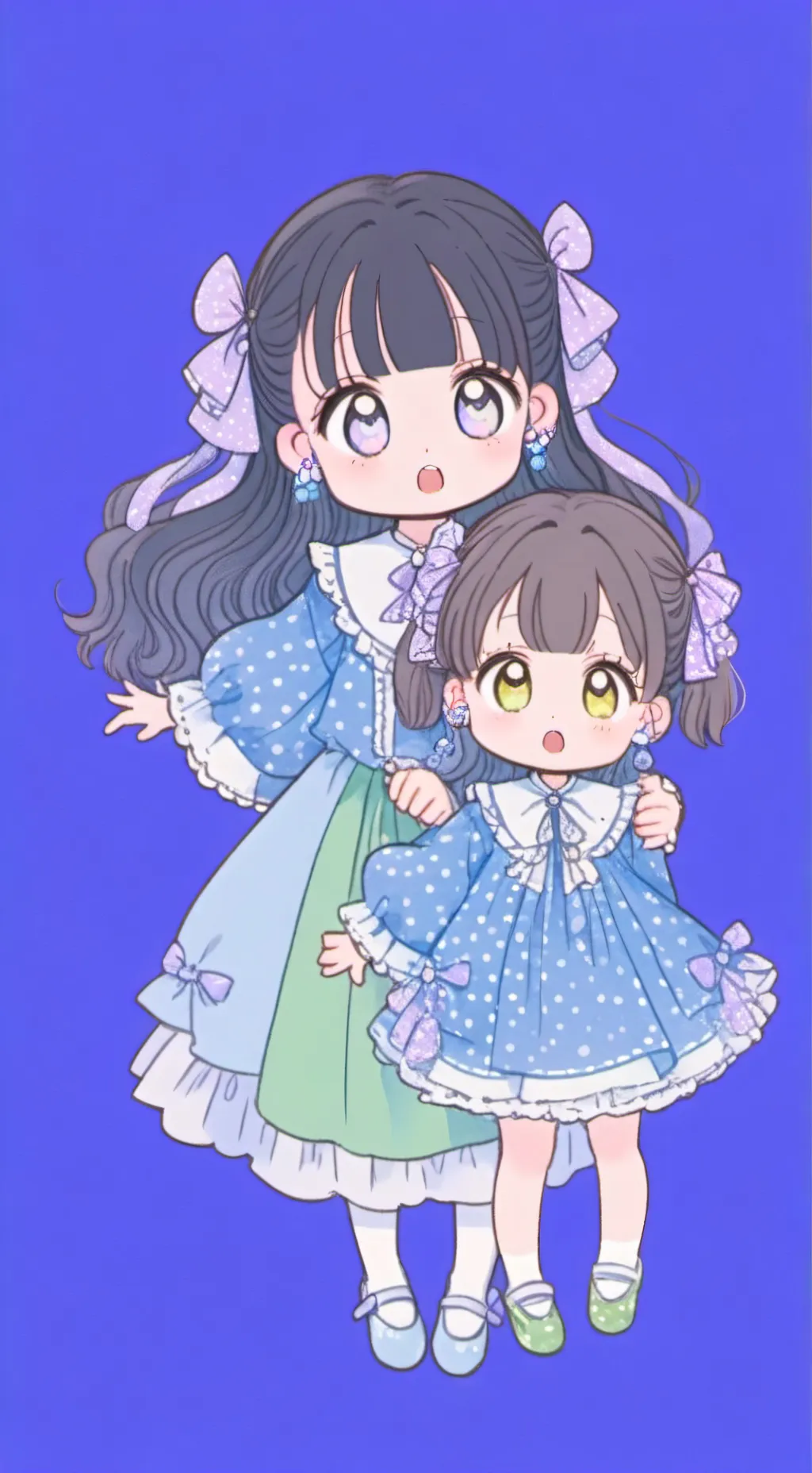ai character: lusi and mimi🥺 background