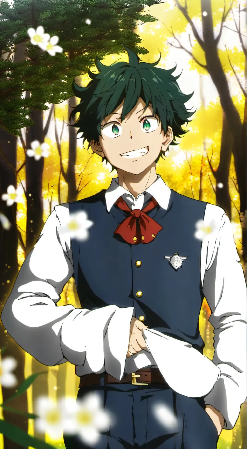 ai character: deku x tn background