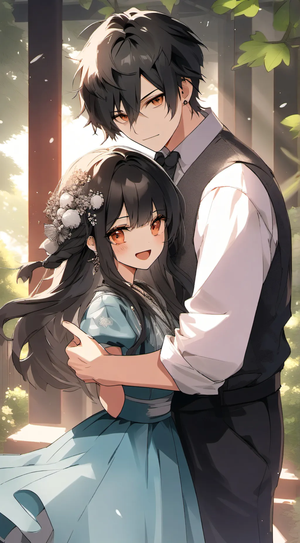 ai character: MHA COUPLE 3 background