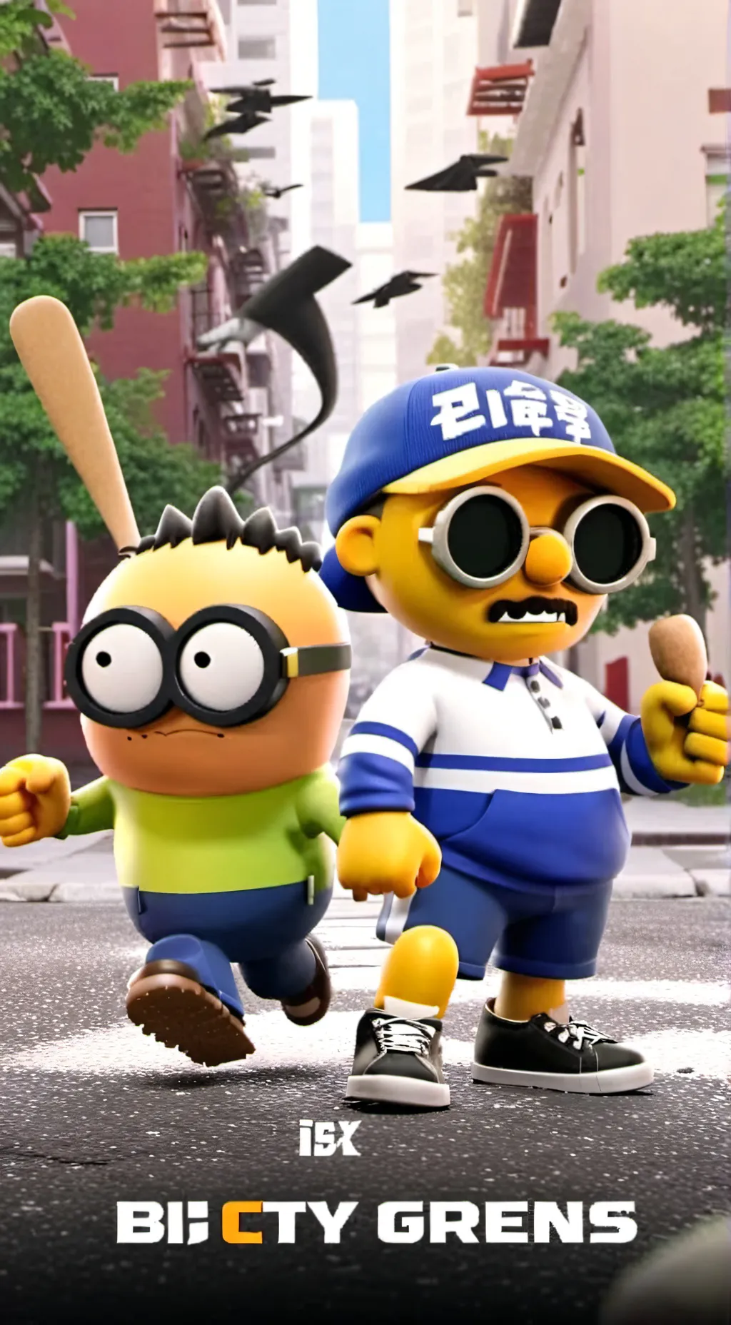 ai character: Big city greens  background