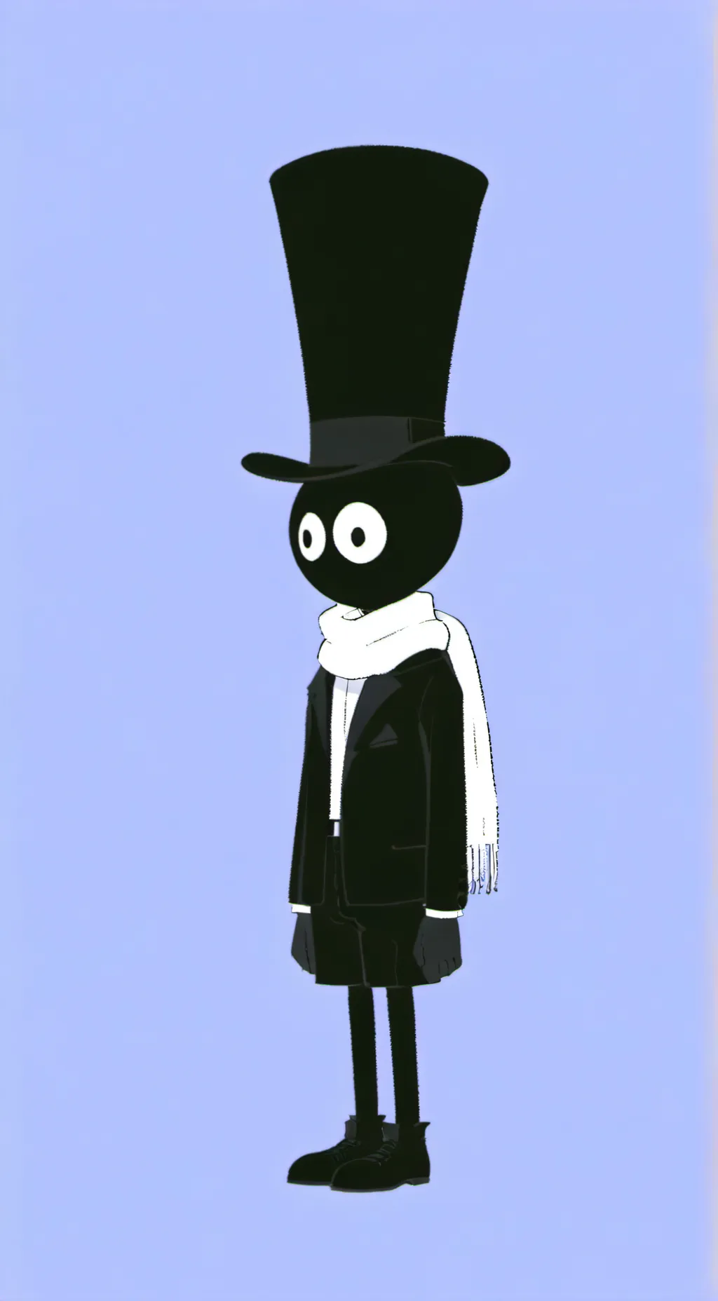 ai character: black background