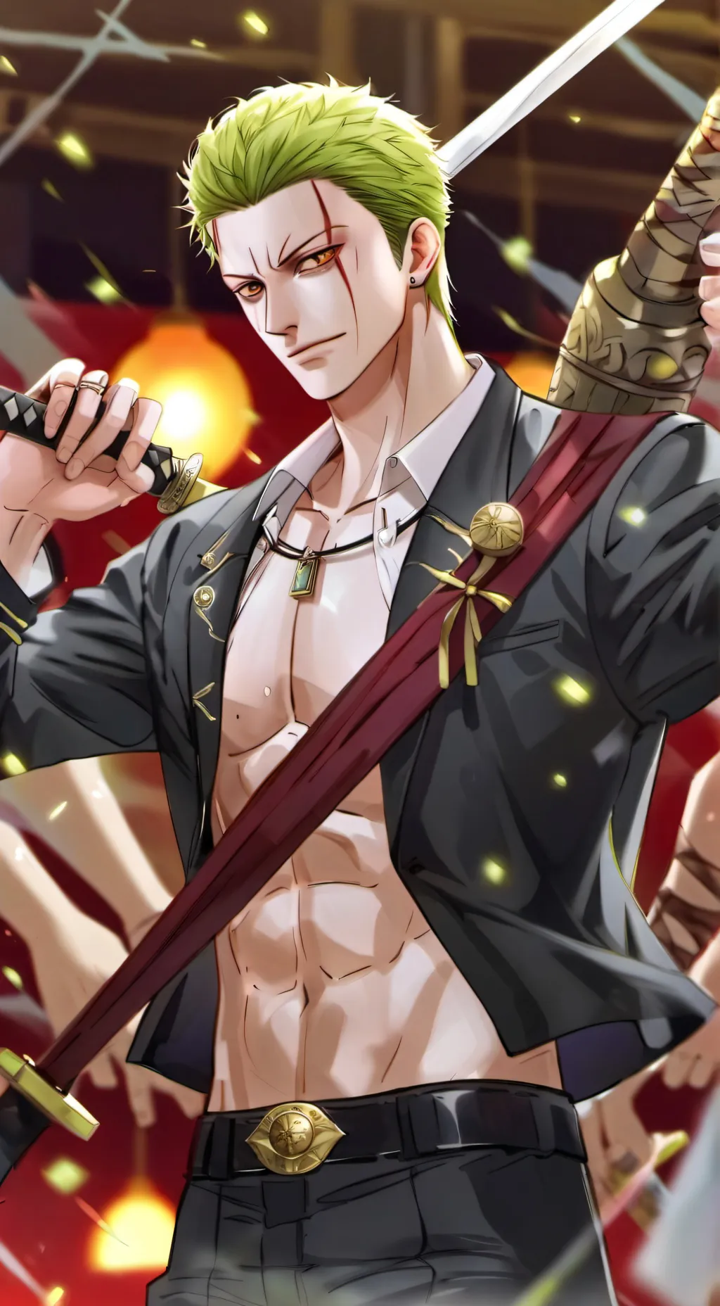 ai character: Roronoa Zoro background