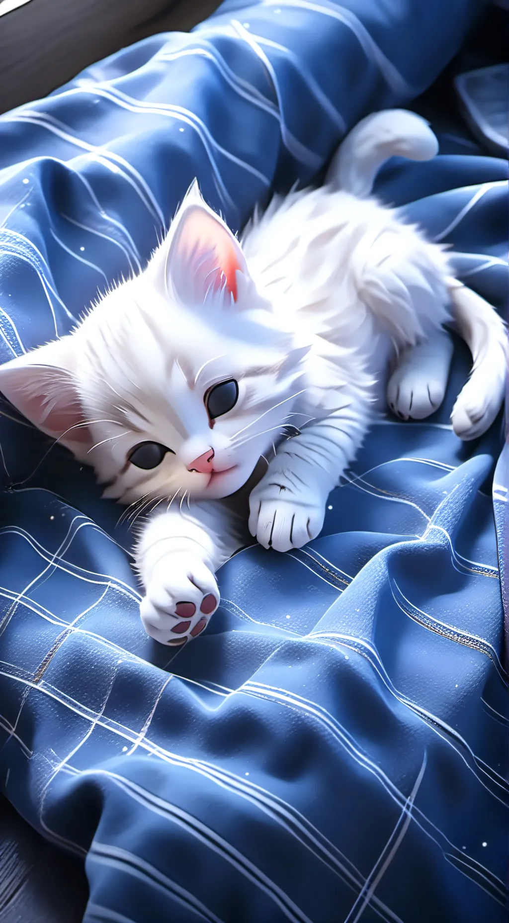 ai character: a cute kitten background