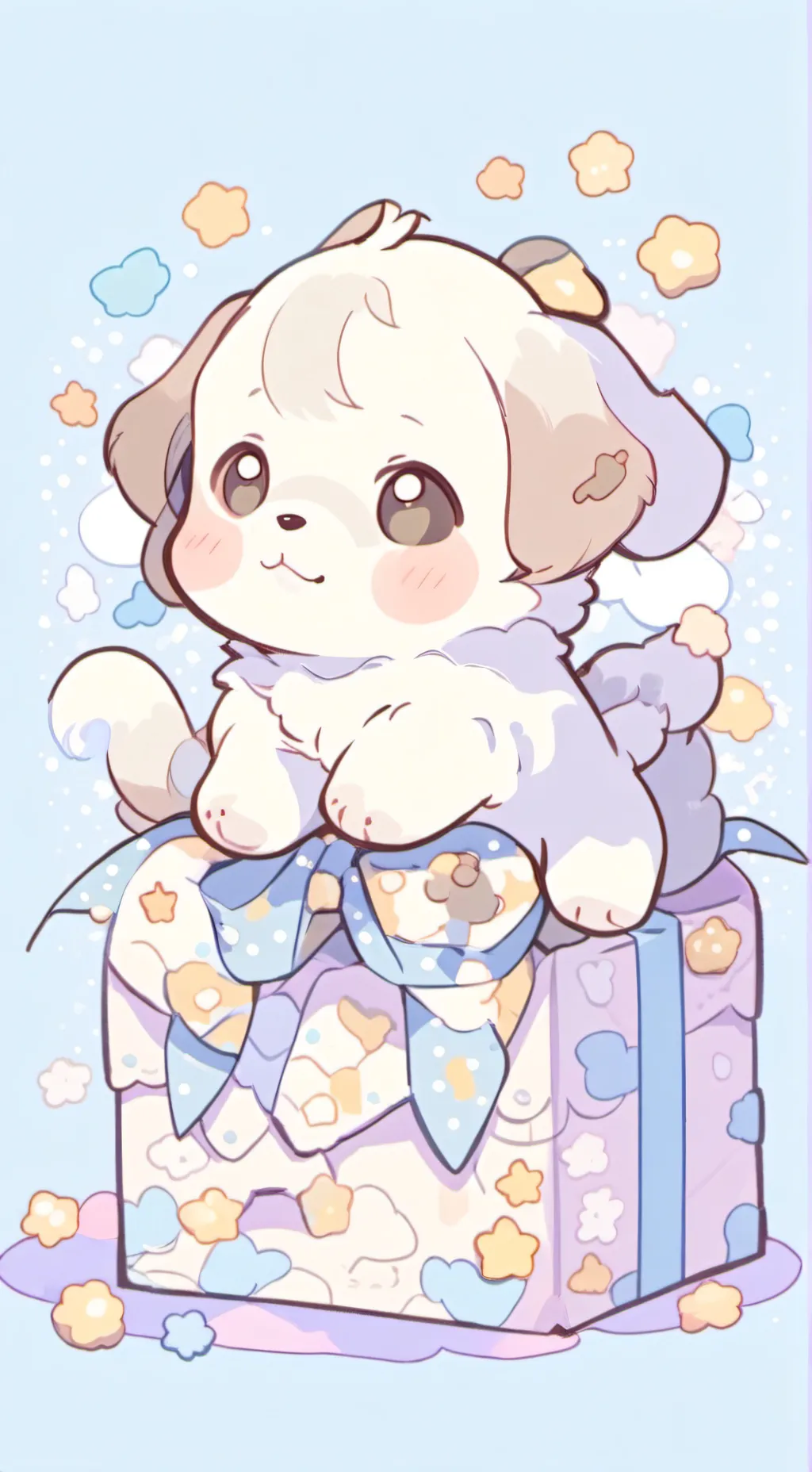 ai character: cookie background