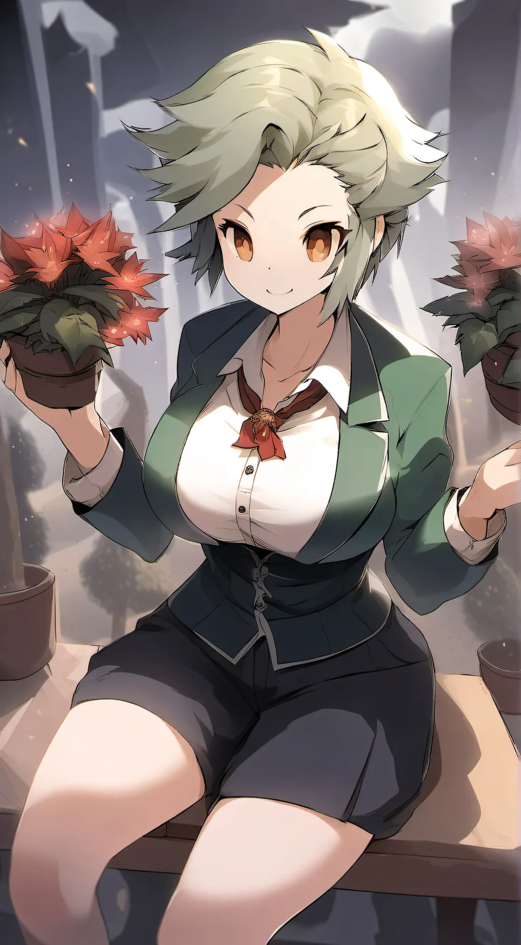 ai character: leafeon background