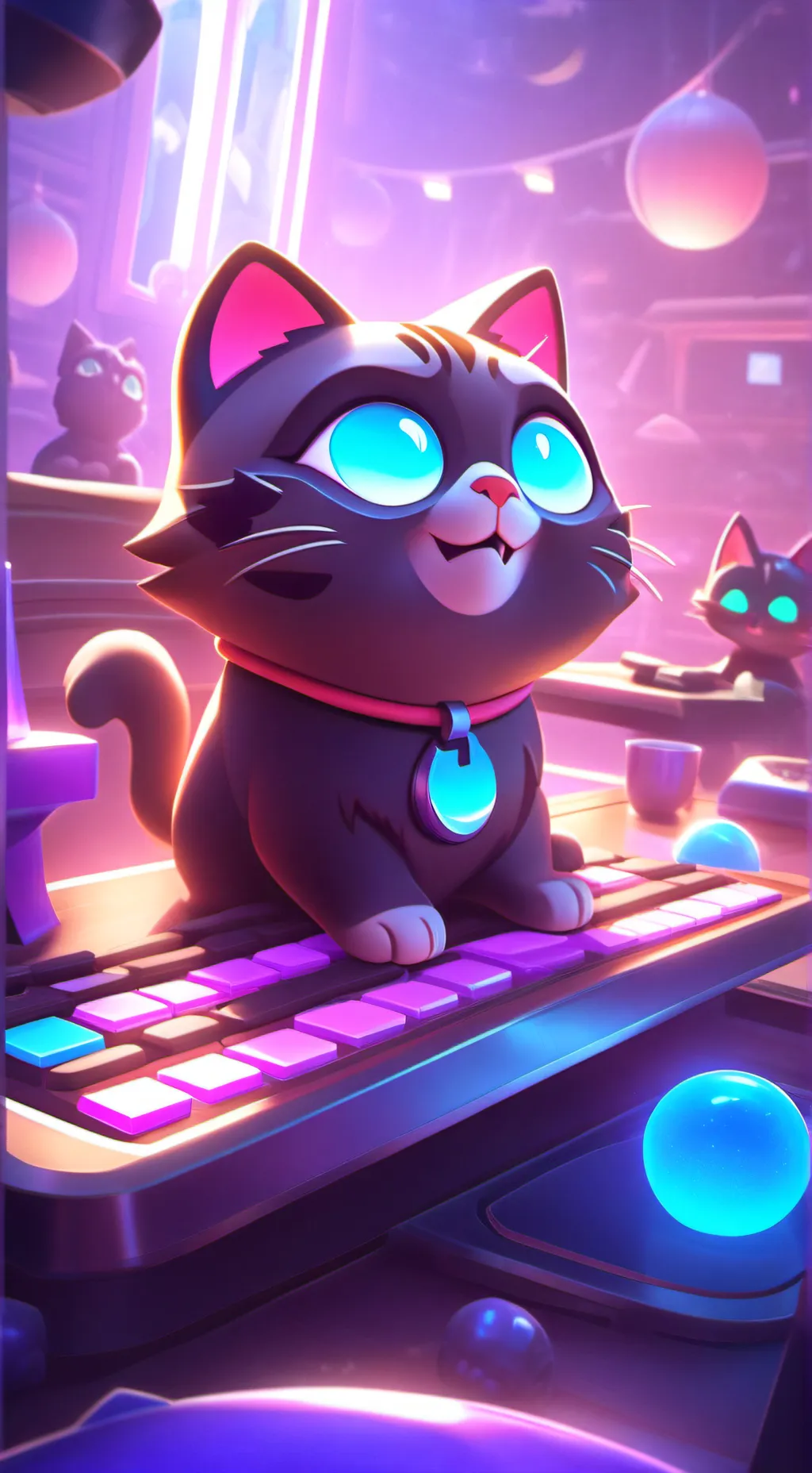 ai character: mean cats background